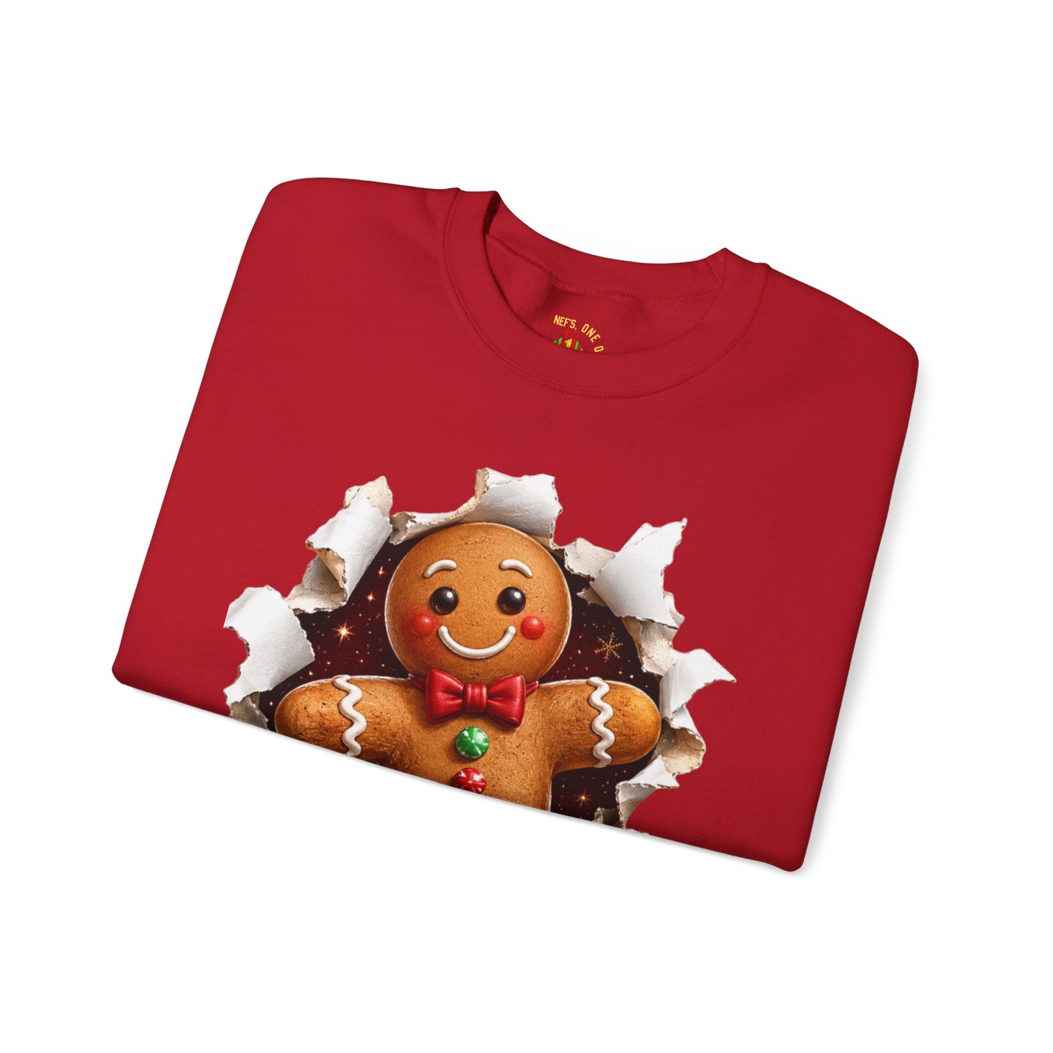 Gingerbread Man Christmas Crewneck Sweatshirt