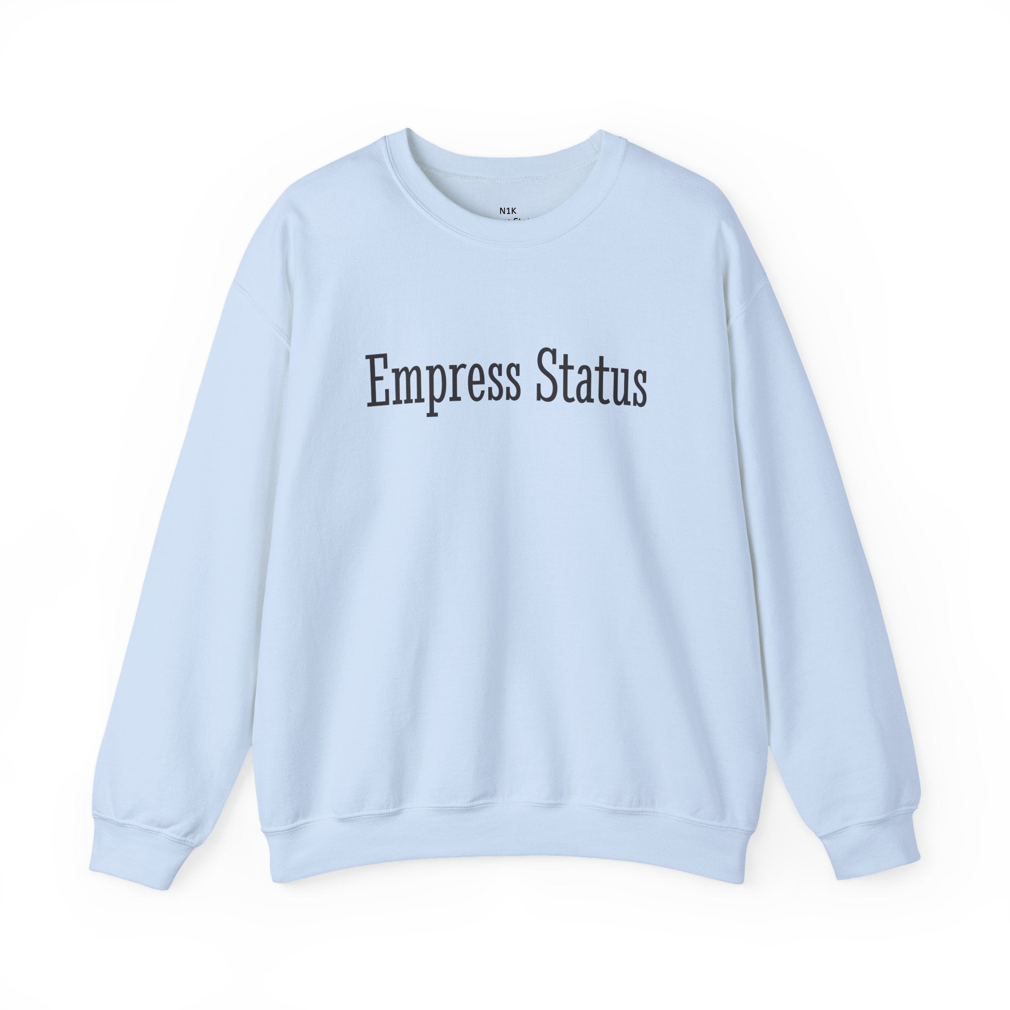 Empress Status Black Glitter Print Unisex Heavy Blend™ Crewneck Sweatshirt