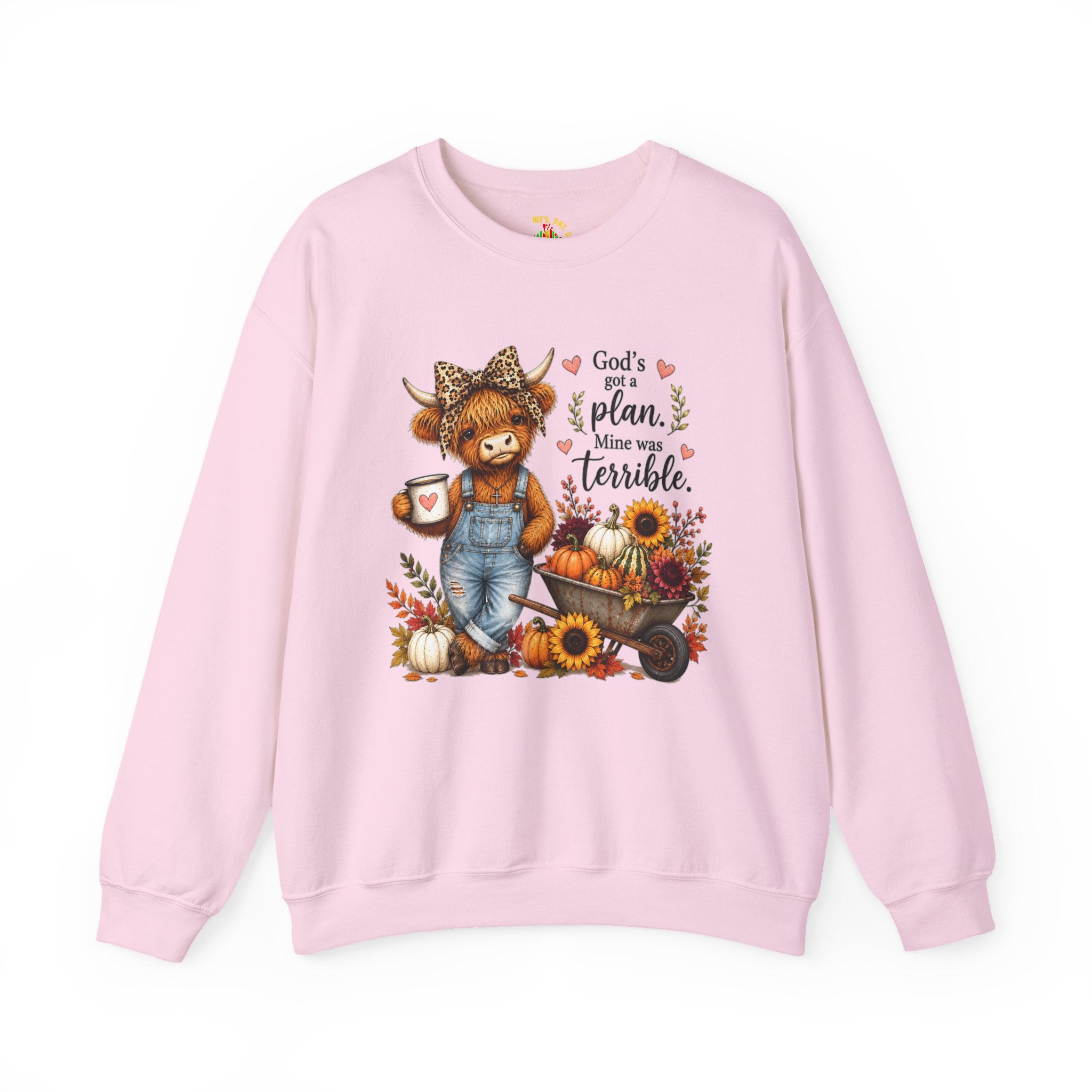 God’s Plan, Mine Was Terrible Bear Fall Crewneck Sweatshirt
