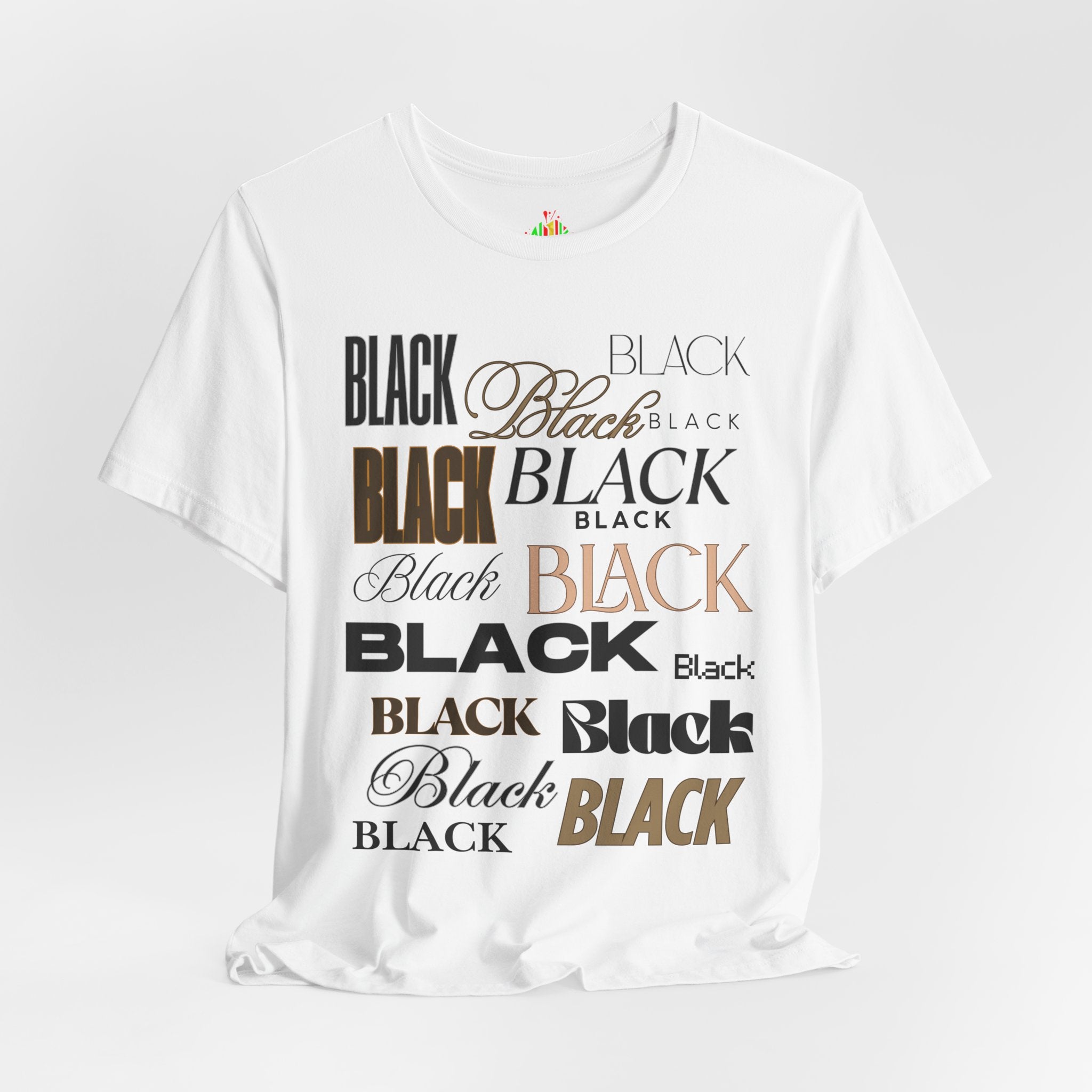 Black Text Unisex Tee, Casual Graphic T-Shirt for Fashion Lovers, Perfect Gift for All Occasions, Streetwear Style, Trendy Top