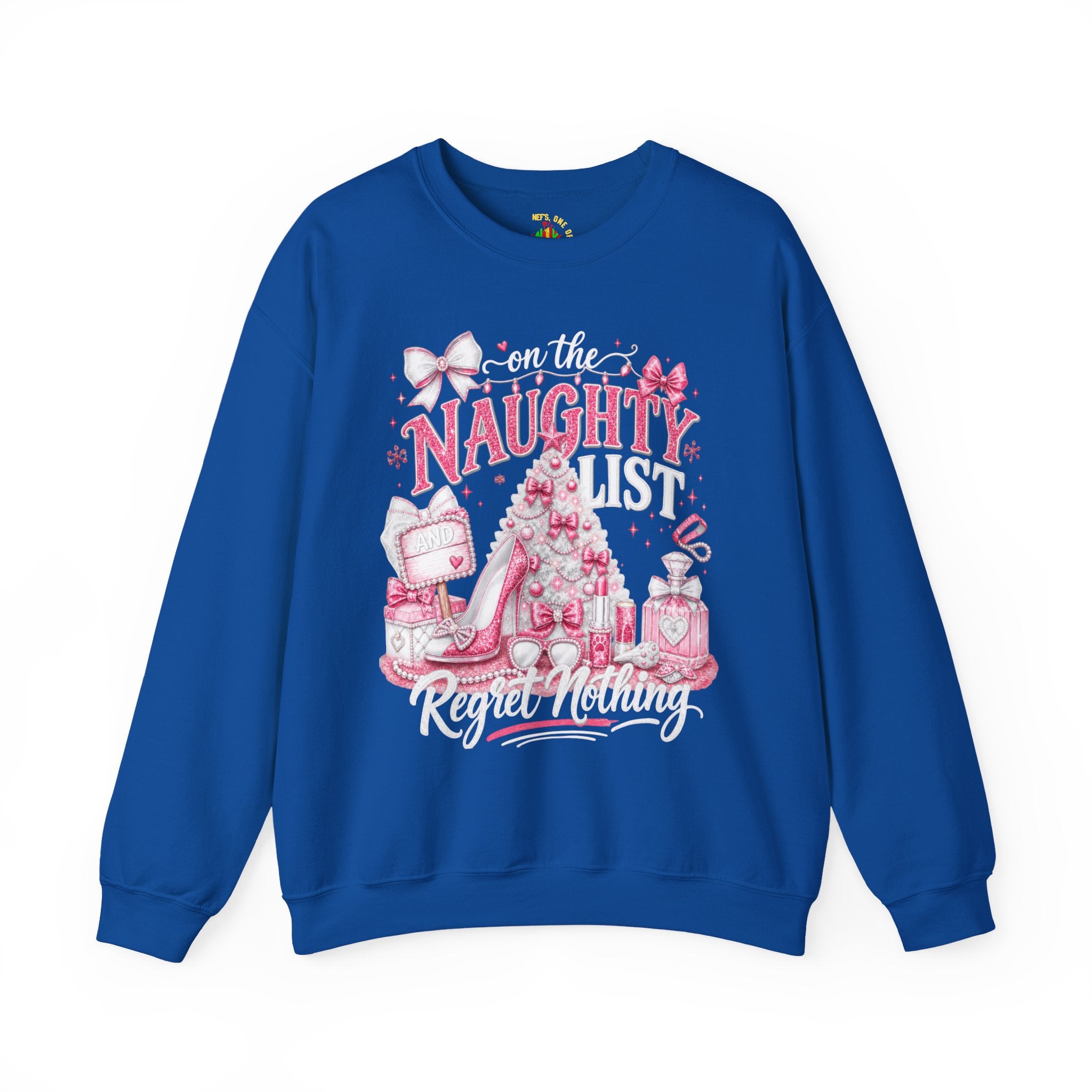 On the Naughty List Christmas Crewneck Sweatshirt