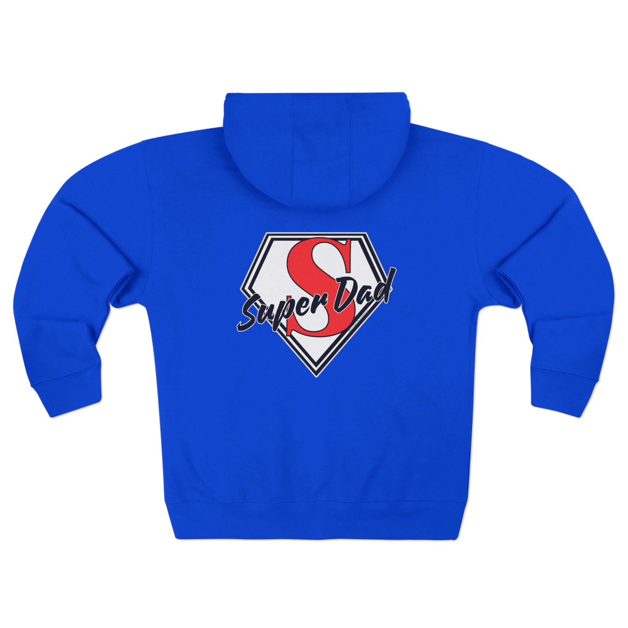 Super Dad Unisex Zip Hoodie | Perfect for Father's Day, Cool Dad Gifts, Family Outings, Casual Wear, Birthday Present