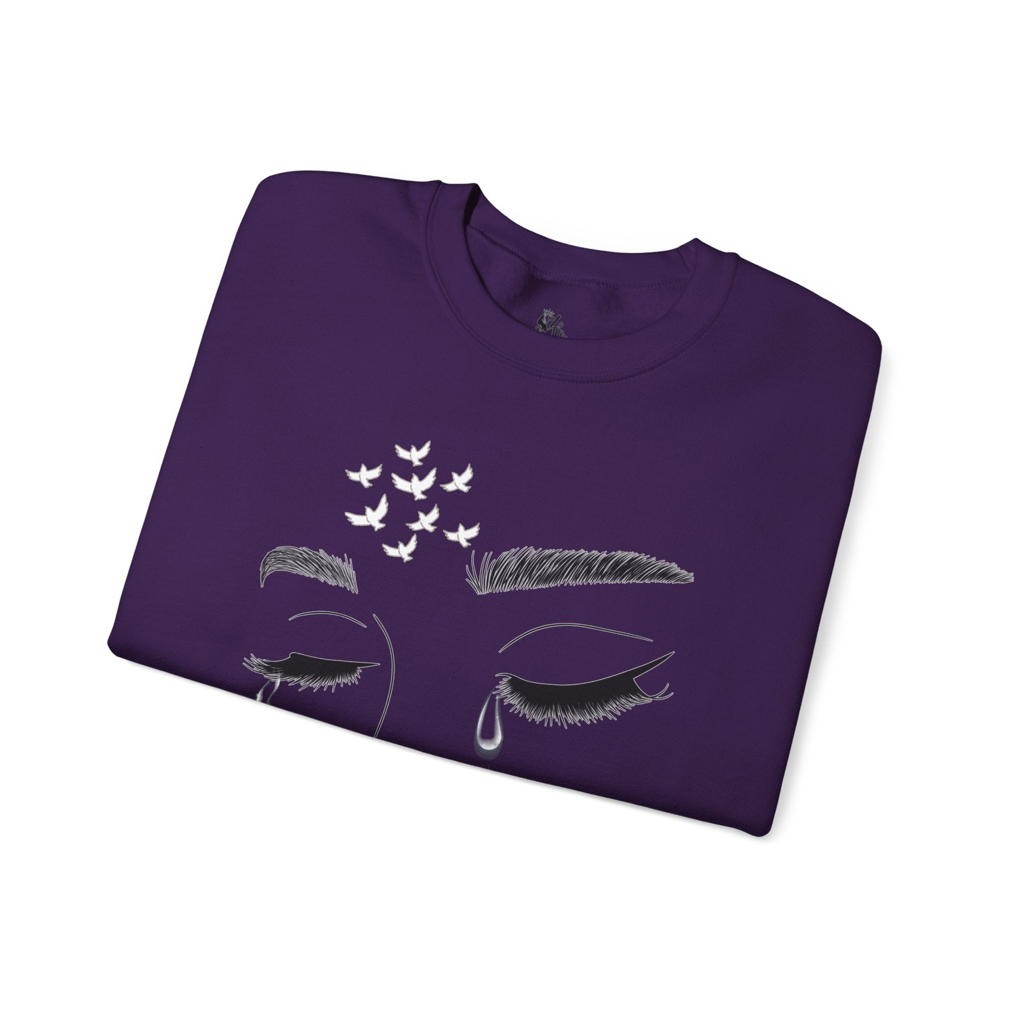Tearful Eyes Crewneck Sweatshirt — Remember To Remember To Never Forget'