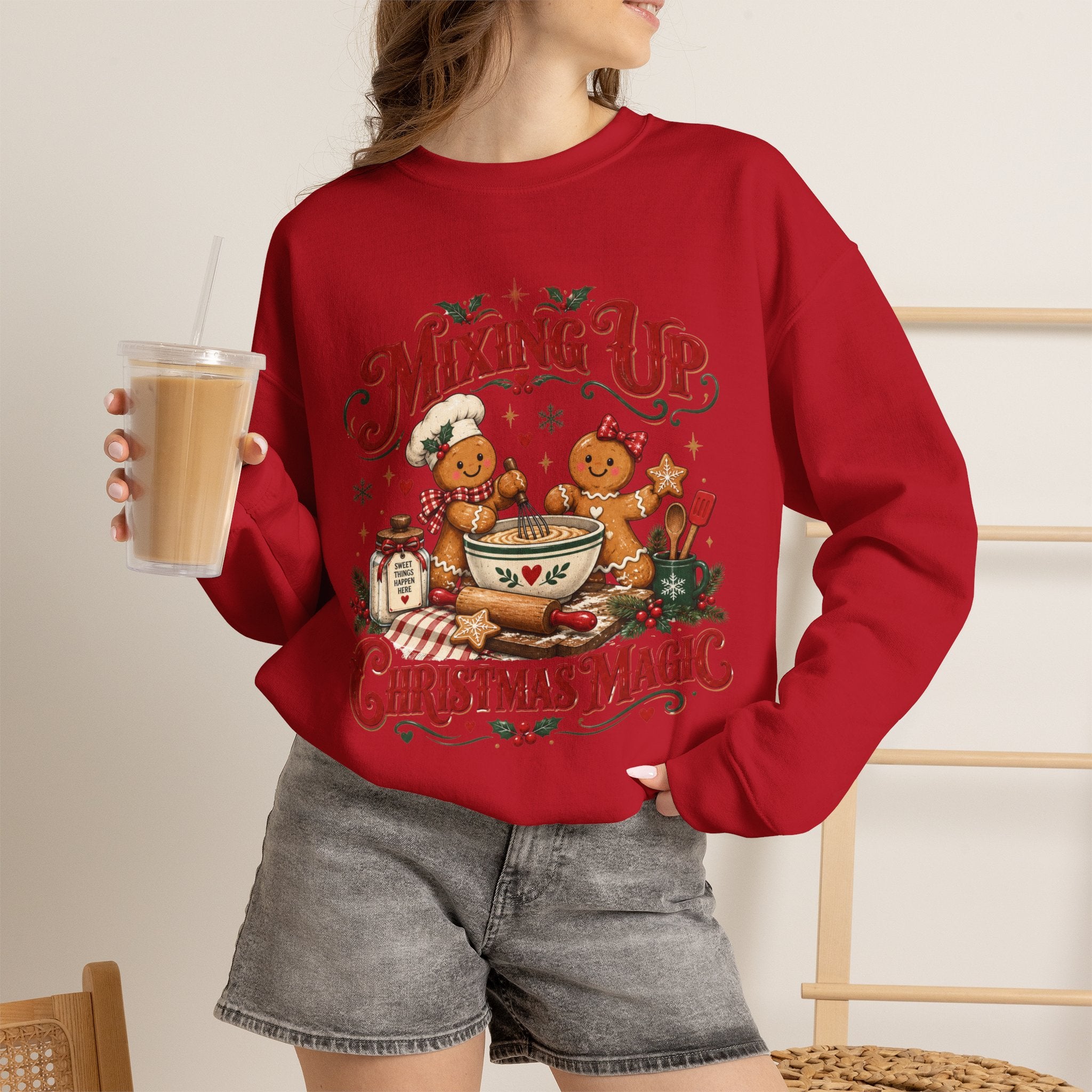Mixing Up Ginger Bread Hot Chocolate Christmas