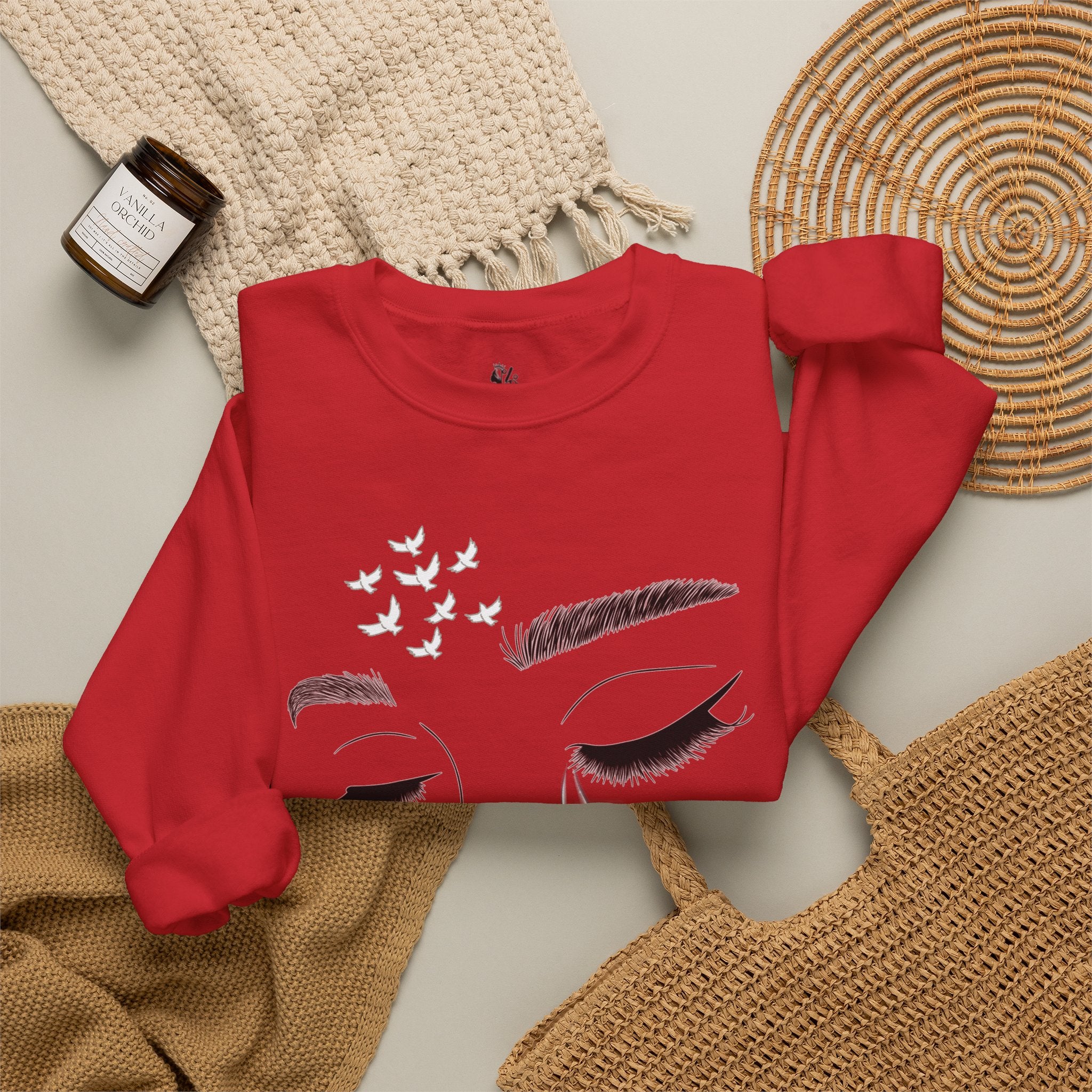 Tearful Eyes Crewneck Sweatshirt — Remember To Remember To Never Forget'