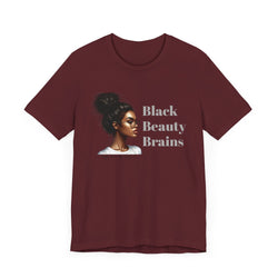 Black, beauty and Brains Sleeve Tee