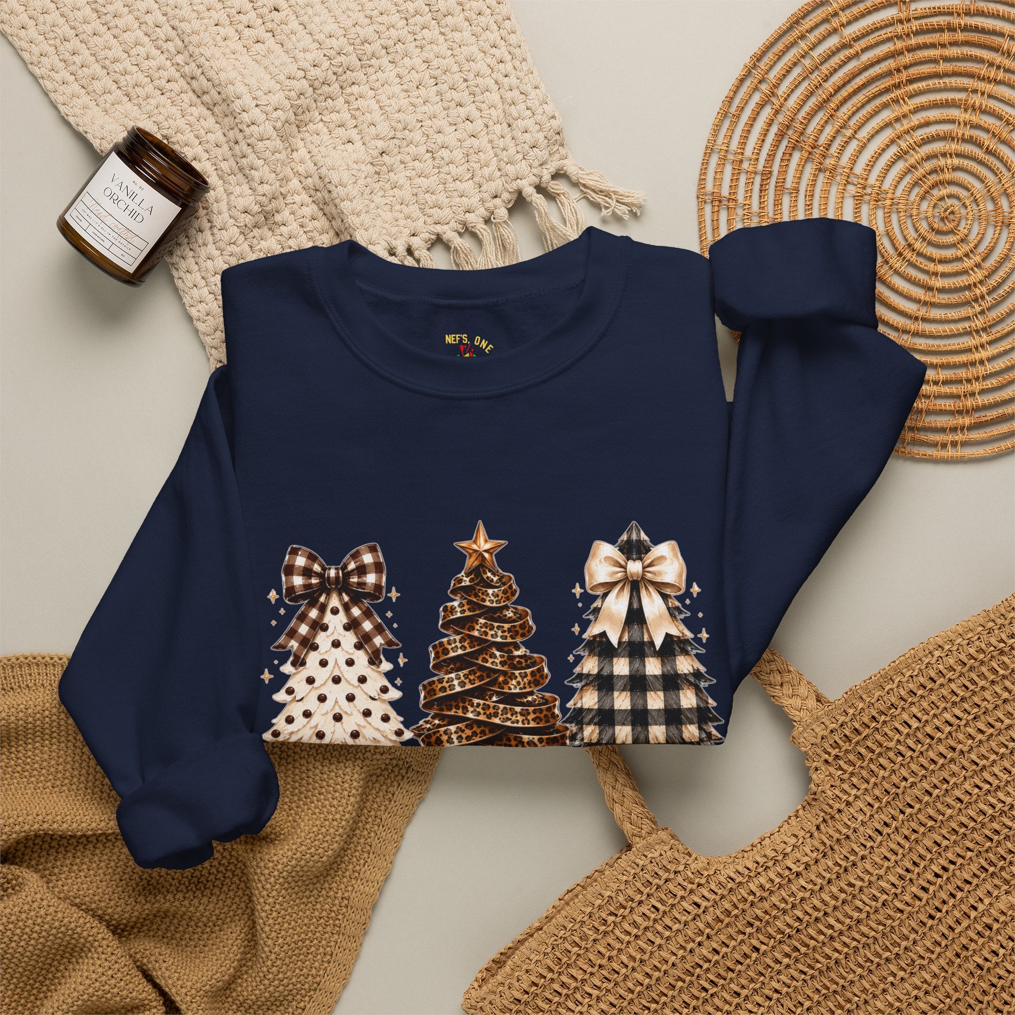 Merry Christmas Christmas Tree Crewneck Sweatshirt