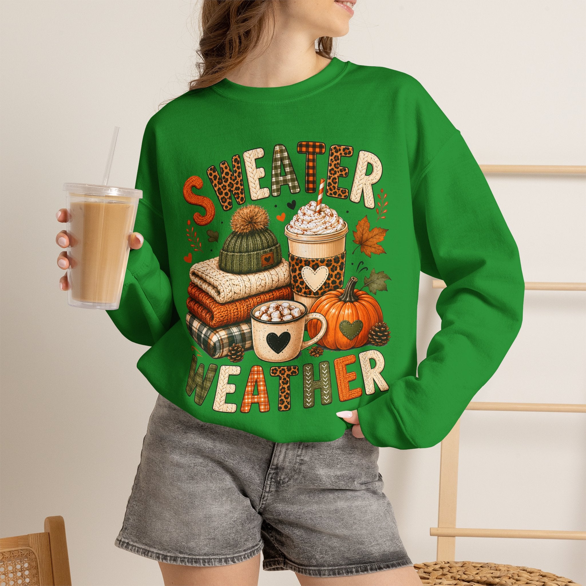 Sweater Weather Autumn Crewneck Sweatshirt