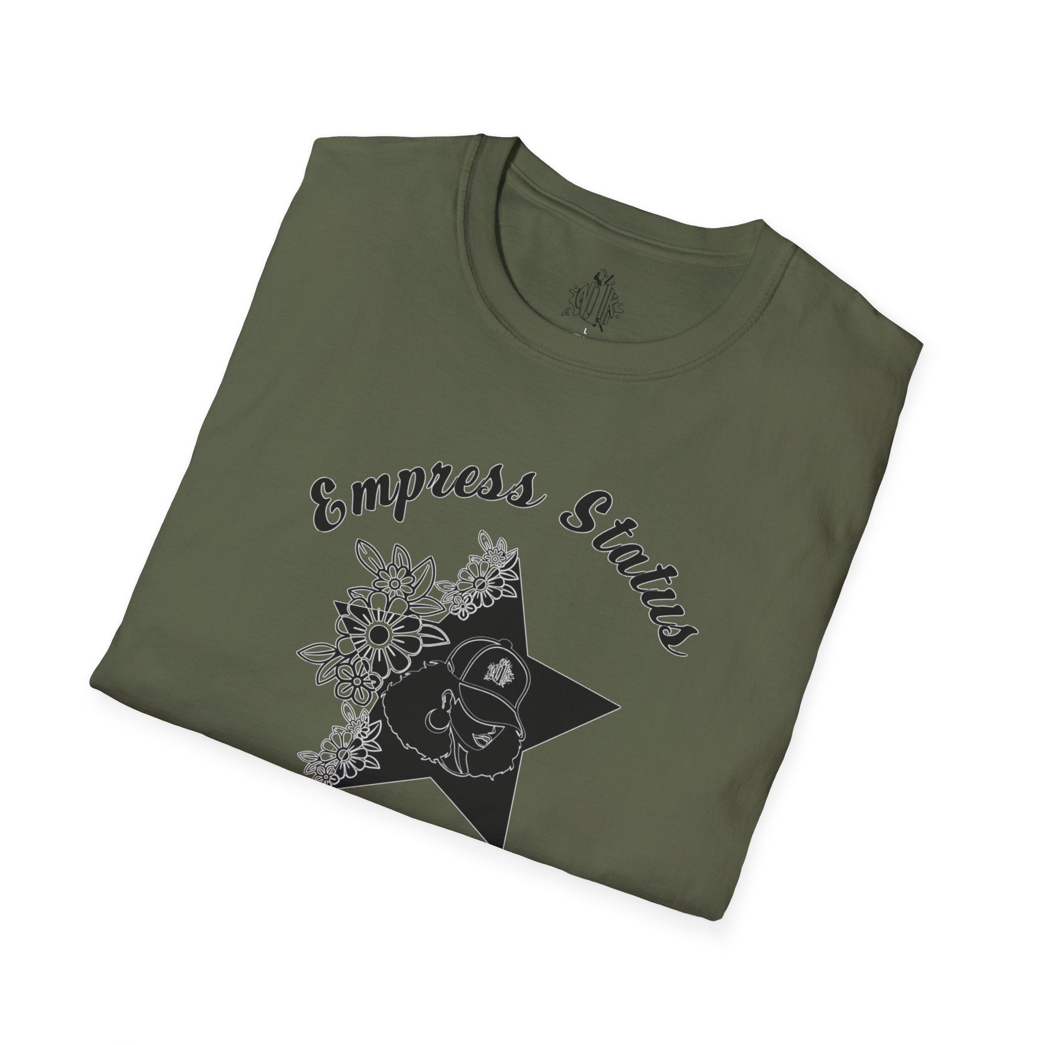 Empress Black Girl Floral Status T-shirt