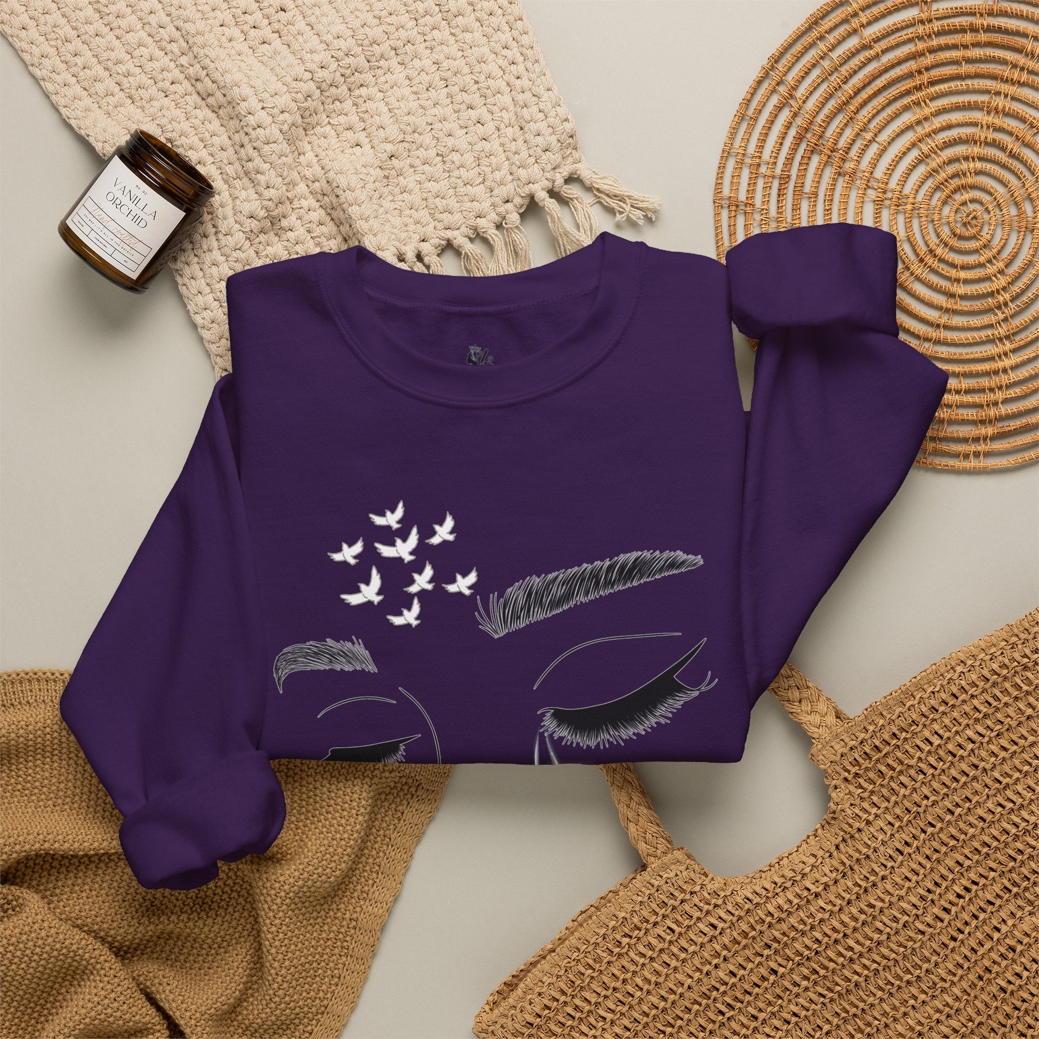 Tearful Eyes Crewneck Sweatshirt — Remember To Remember To Never Forget'