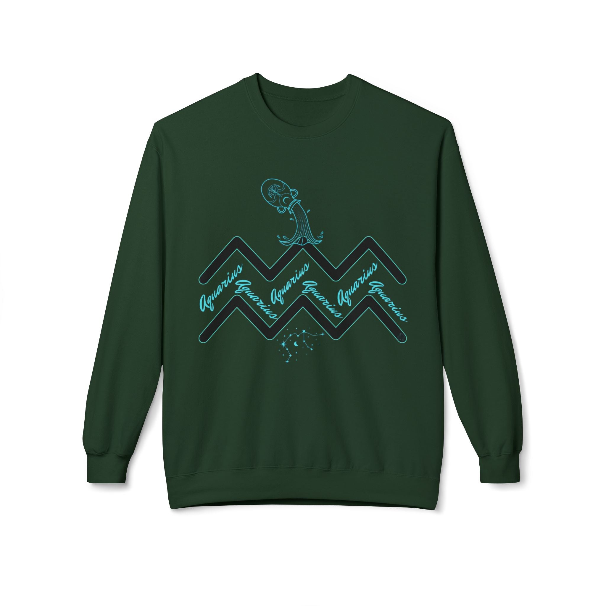 Aquarius Zodiac Sweatshirt — Water Wave Astrology Crewneck