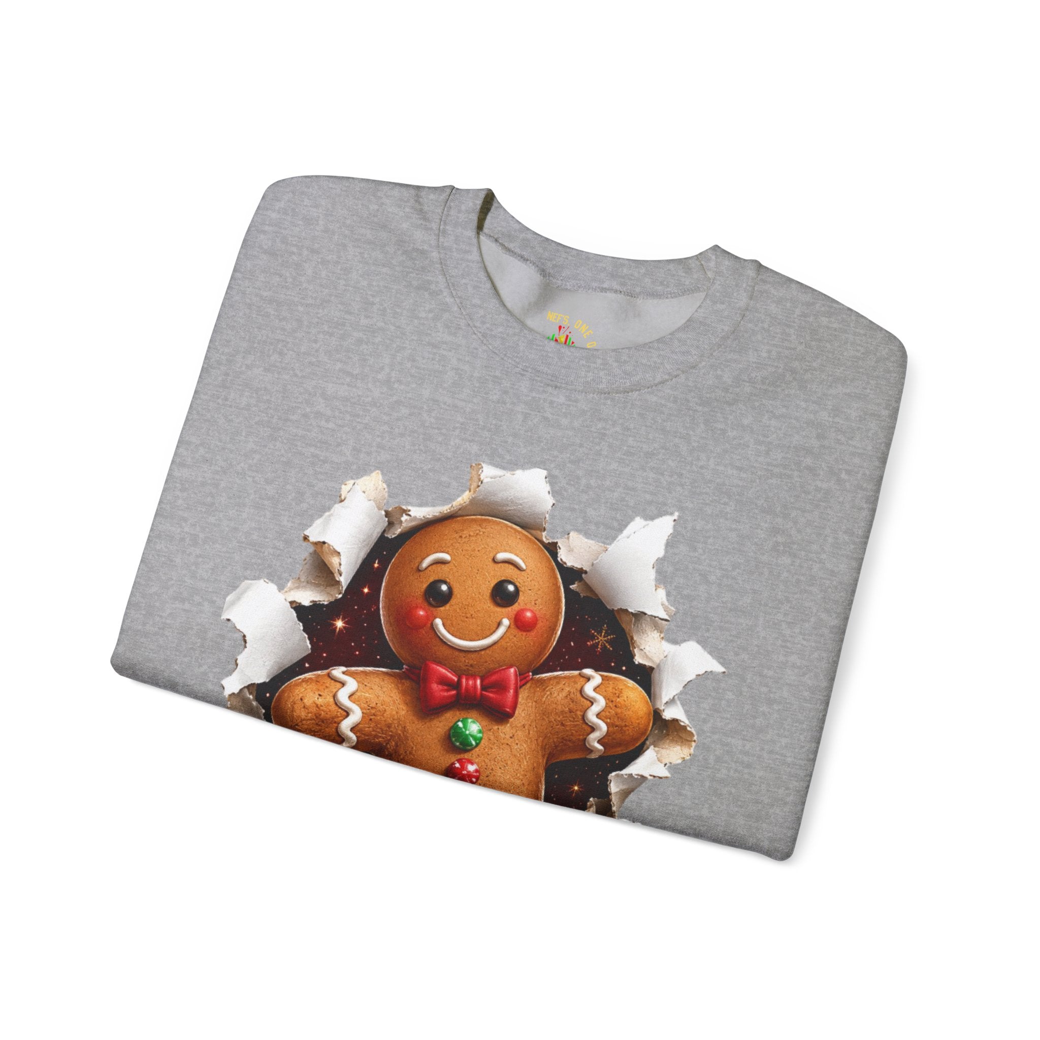 Gingerbread Man Christmas Crewneck Sweatshirt