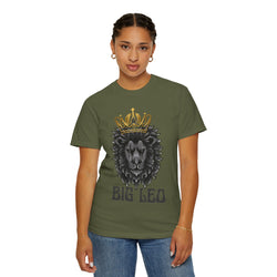 Big Leo Lion Graphic T-Shirt, Unisex Tee, Animal Lover Gift, Birthday Shirt, Astrology Apparel, Comfortable Everyday Wear