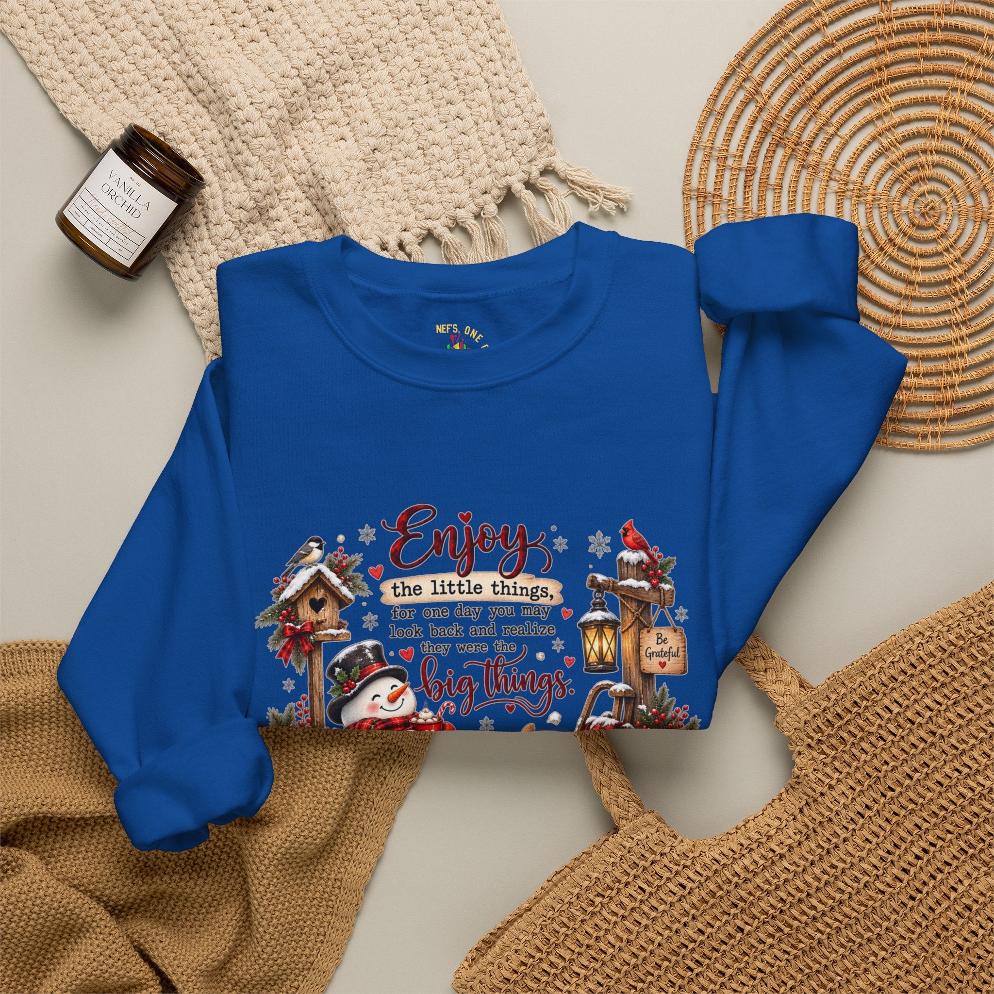 Enjoy the Little Things Christmas Crewneck Sweatshirt