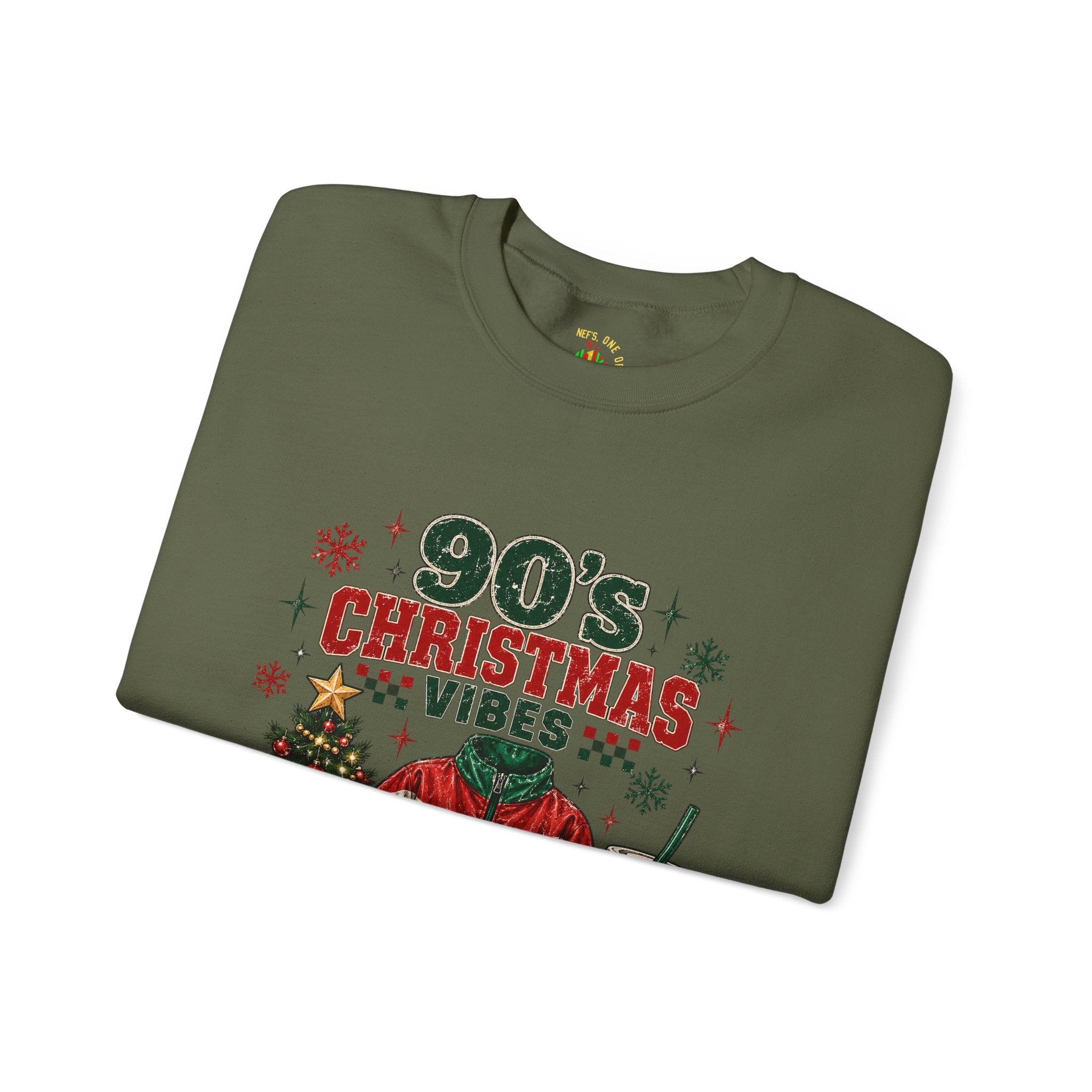 90s Christmas Vibes Crewneck Sweatshirt