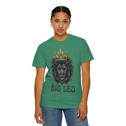Big Leo Lion Graphic T-Shirt, Unisex Tee, Animal Lover Gift, Birthday Shirt, Astrology Apparel, Comfortable Everyday Wear