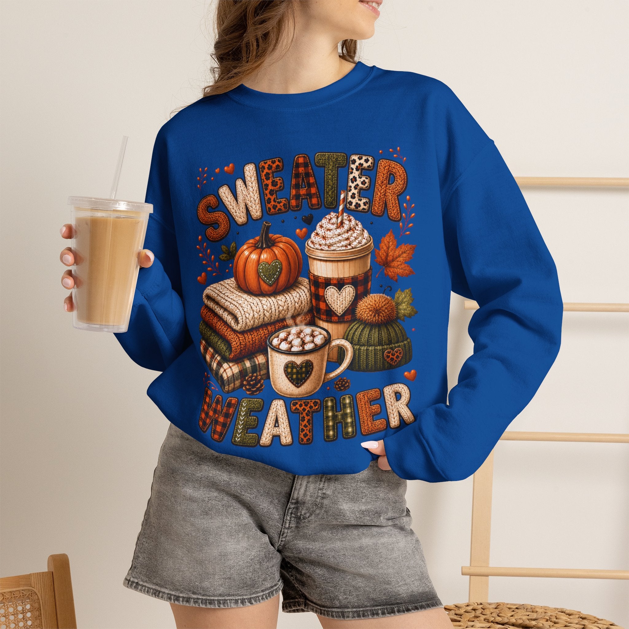 Sweater Weather Autumn Crewneck Sweatshirt