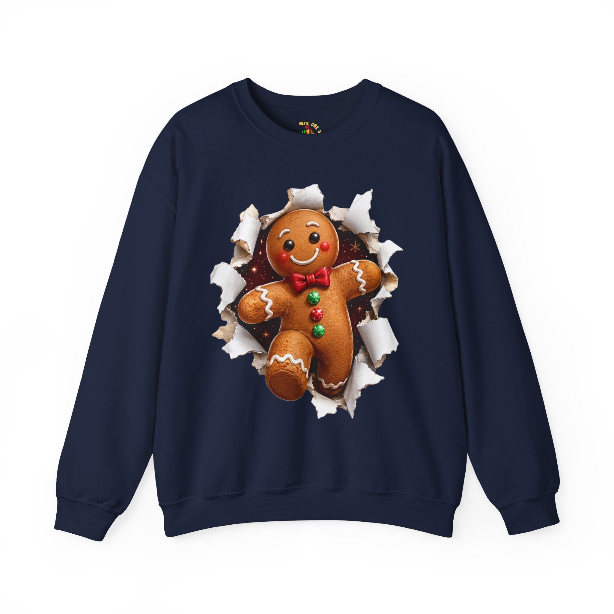 Gingerbread Man Christmas Crewneck Sweatshirt