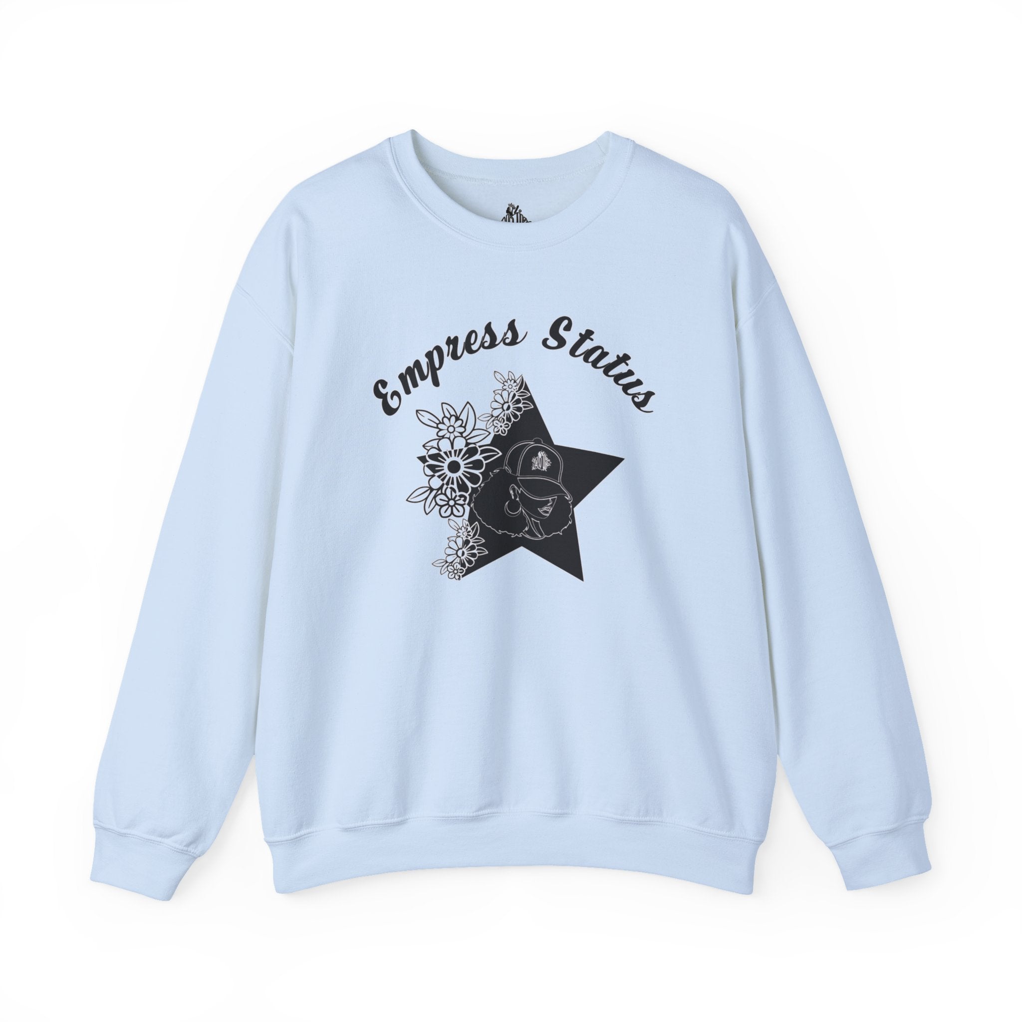 Empress Black Girl Floral Status Unisex Sweatshirt