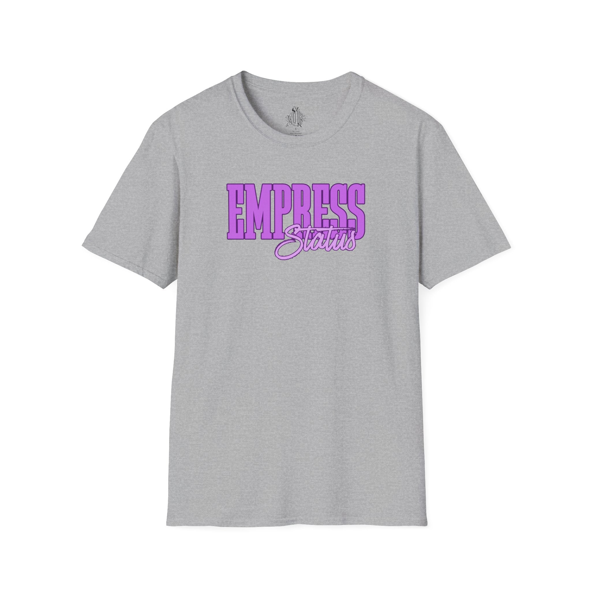 Bold Purple Print Empress Status T-shirt