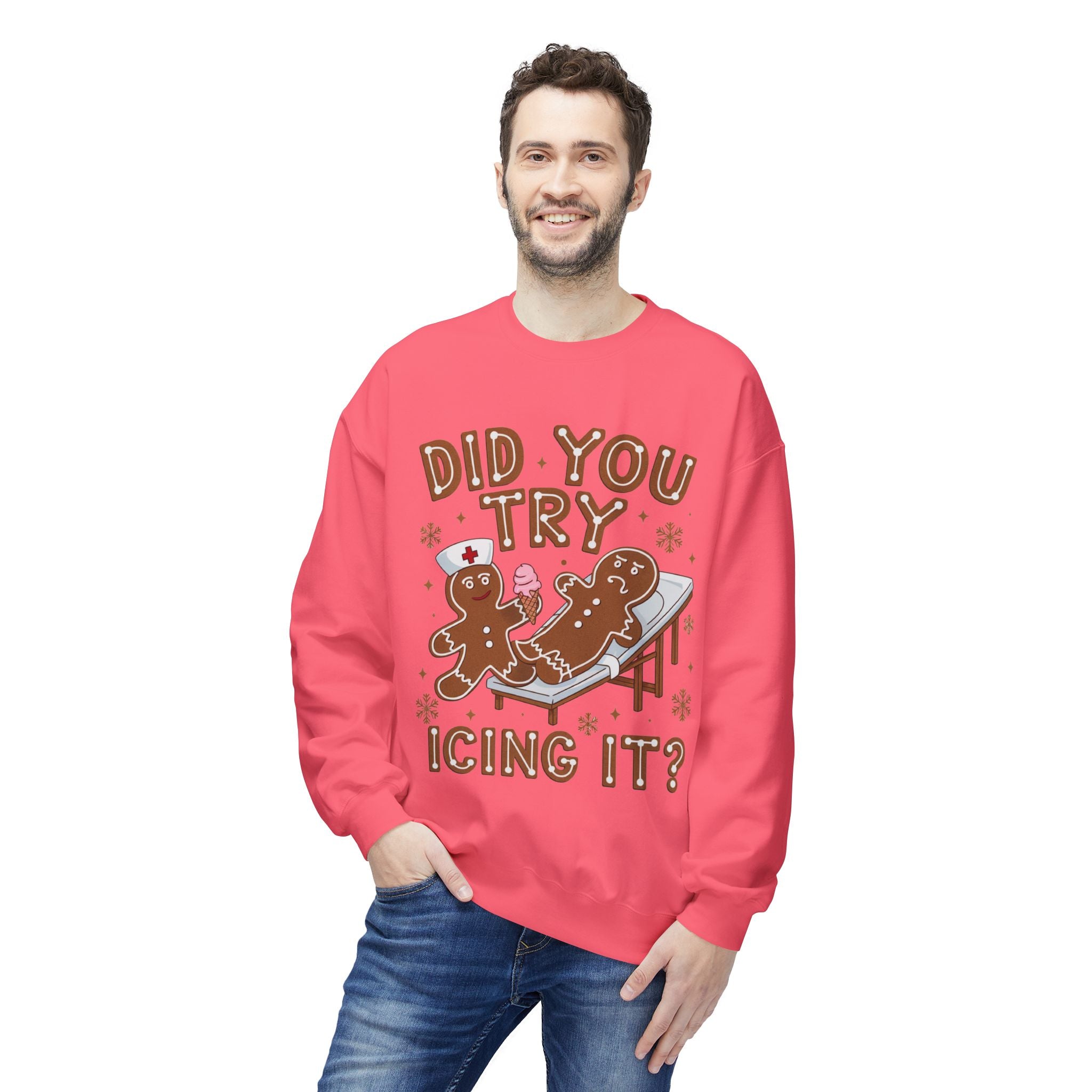 Did You Try Icing It? Gingerbread Holiday Sweatshirt