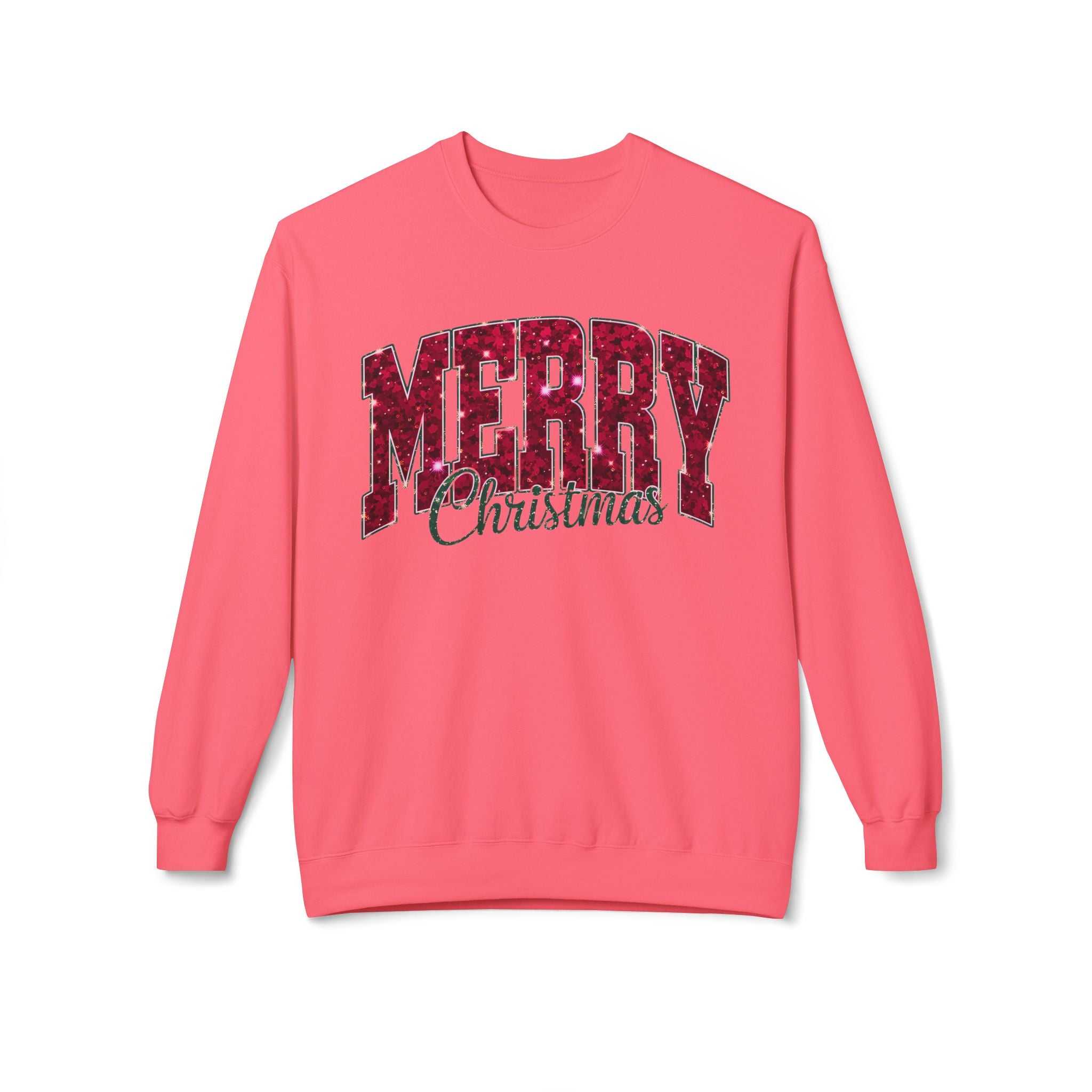 Merry Christmas Plaid Crewneck SweatshirtSweatshirtMerry Christmas Plaid