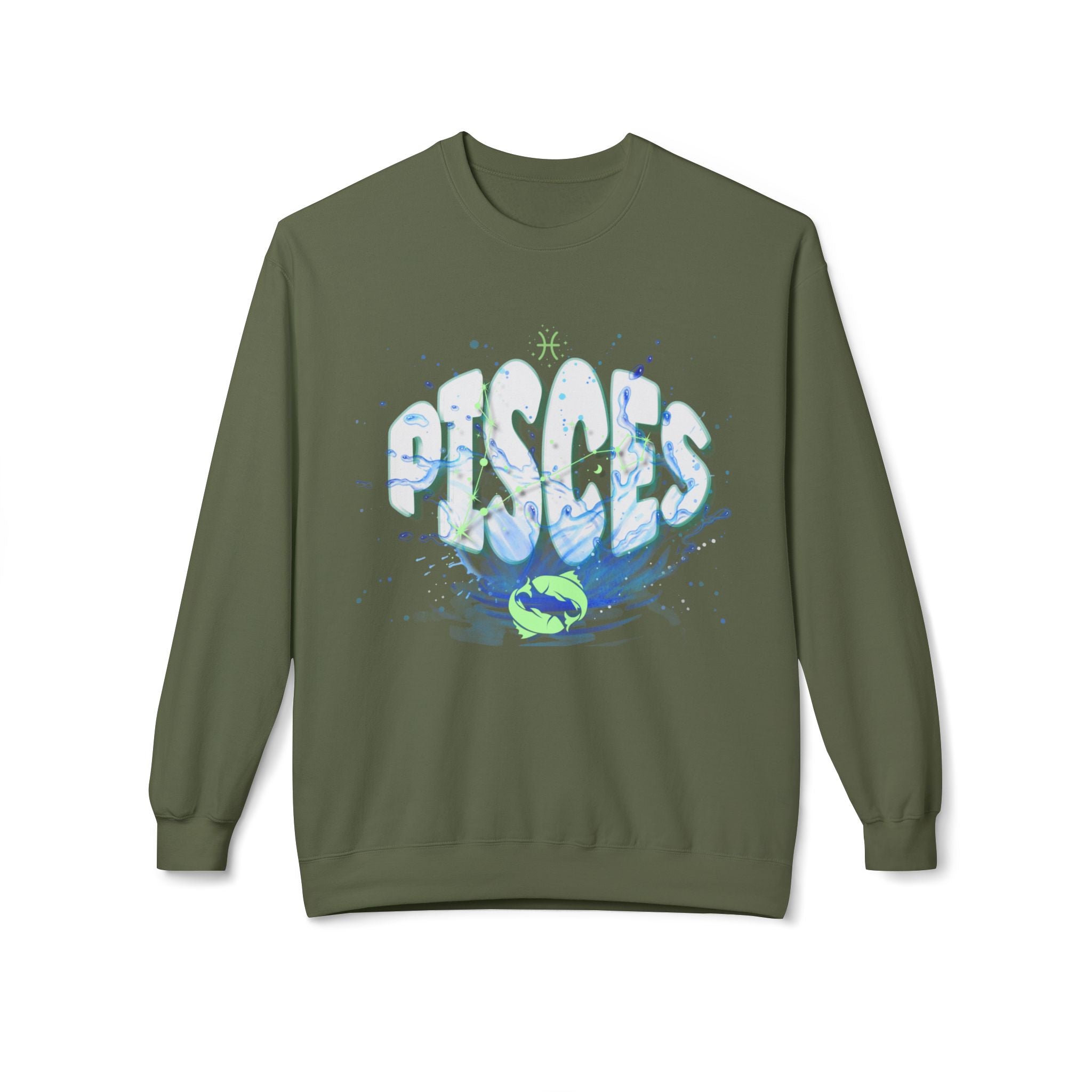 Pisces Water Zodiac Sweatshirt — Pisces Sign Crewneck