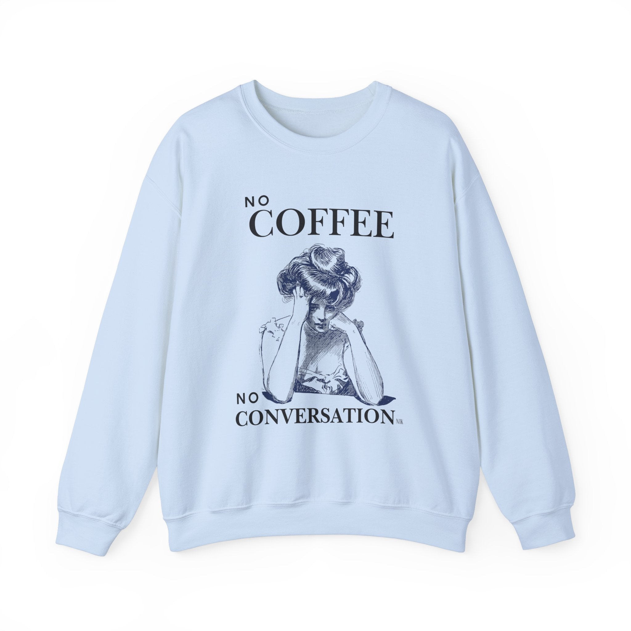 No Coffee No Conversation Unisex Heavy Blend™ Crewneck Sweatshirt