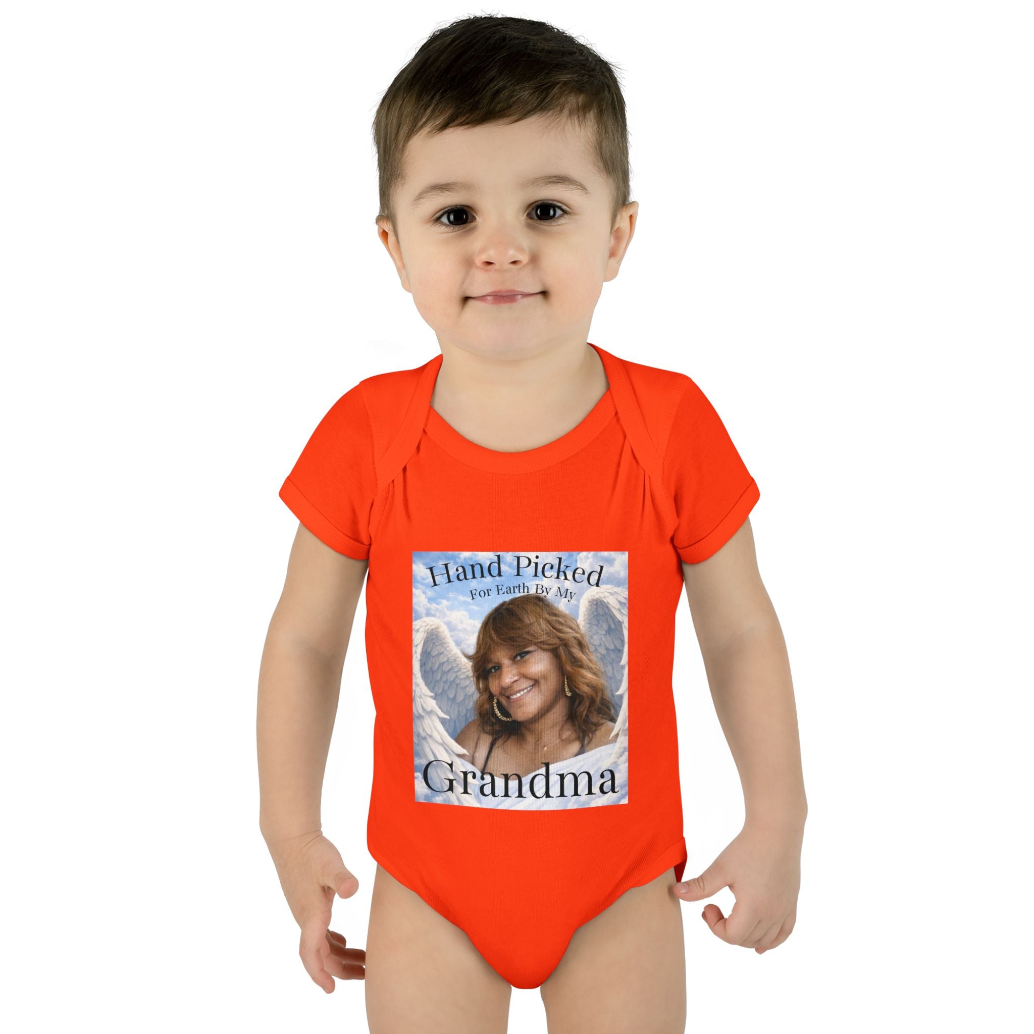 Body da neonato "Scelto per la Terra dalla mia nonna in Cielo" – Tutina commemorativa per neonato