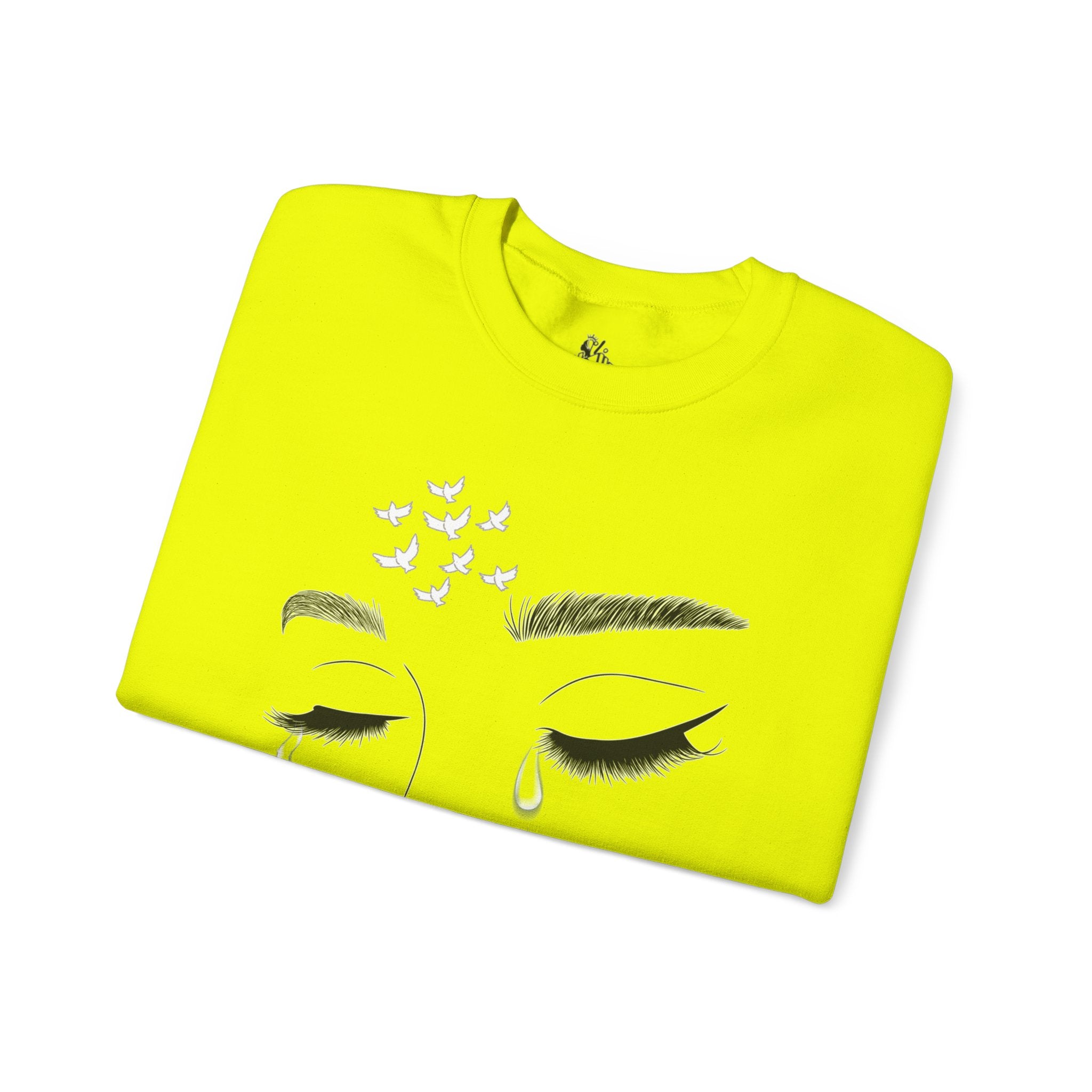 Tearful Eyes Crewneck Sweatshirt — Remember To Remember To Never Forget'