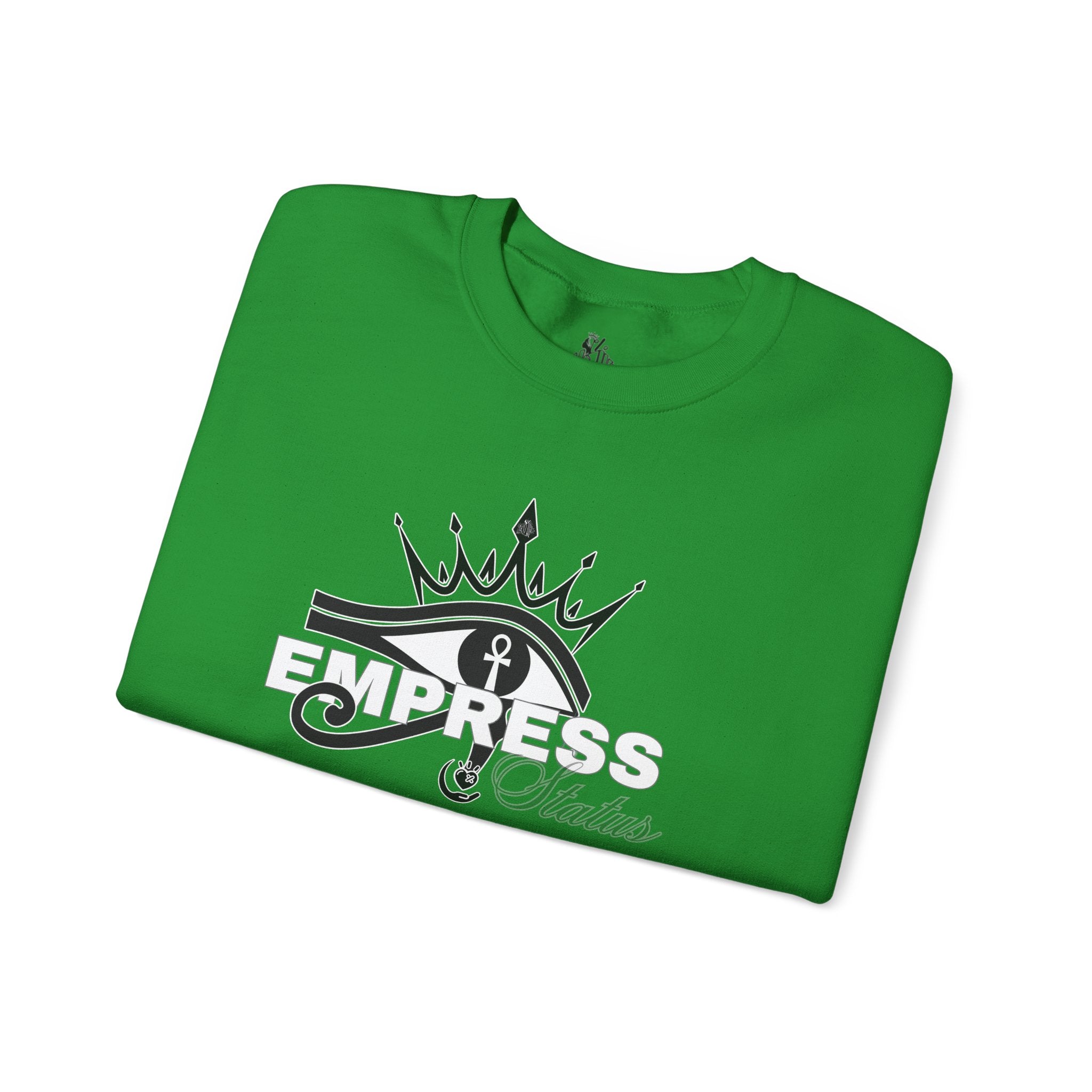 Eye of Horus Crown Empress Sweatshirt — Egyptian Protective Symbol Tee