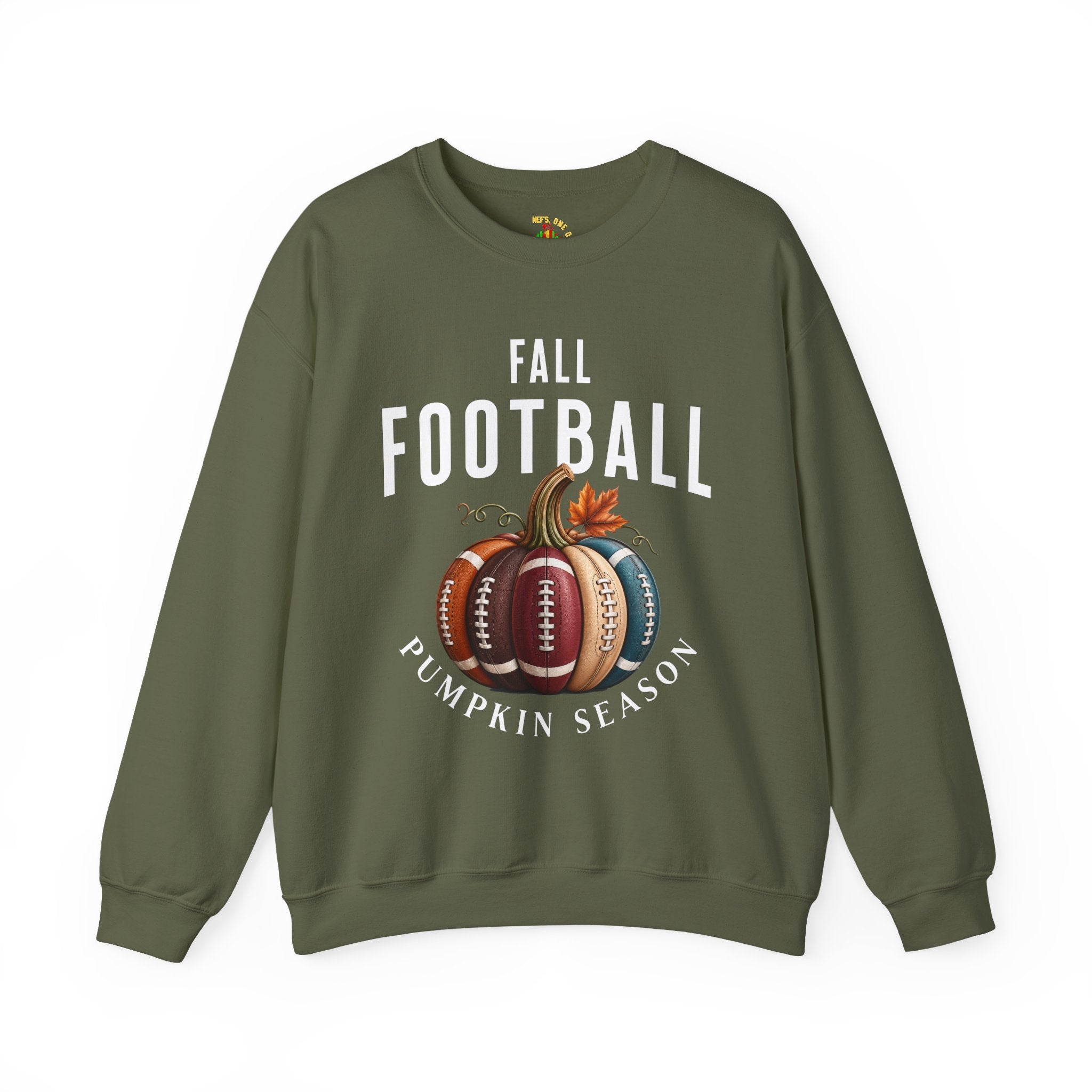 Fall Football Pumpkin Season Crewneck Sweatshirt