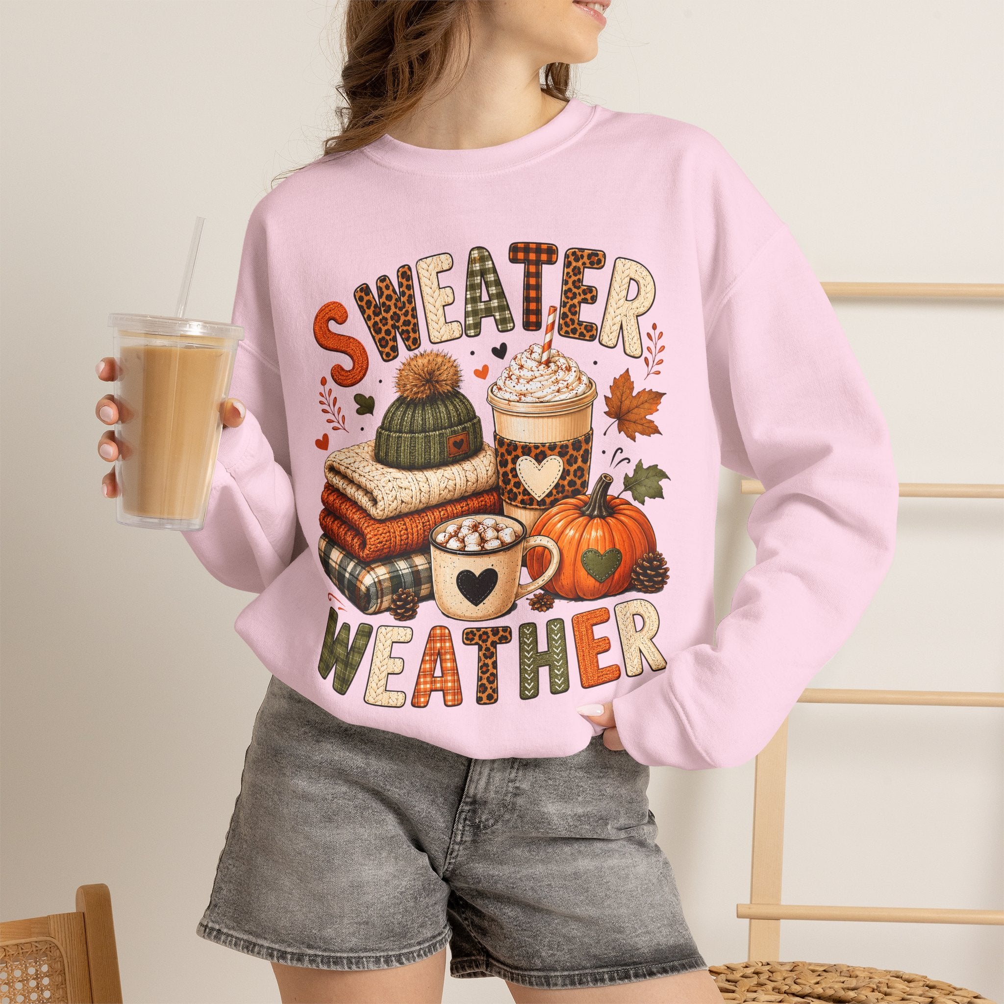 Sweater Weather Autumn Crewneck Sweatshirt