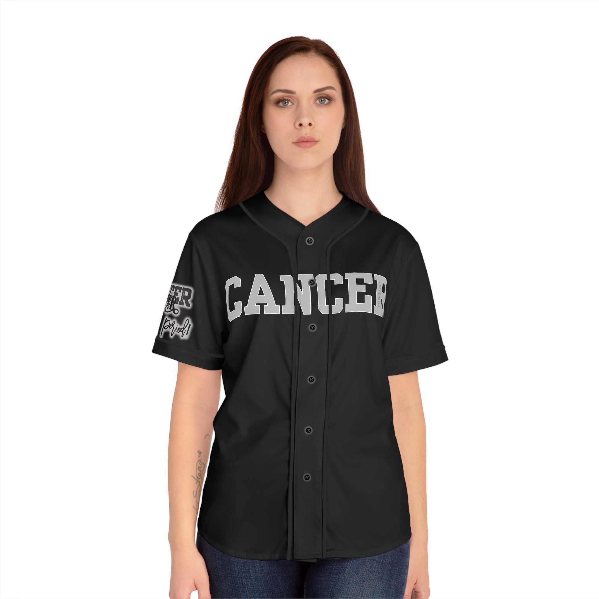 Cancer Zodiac Women's Baseball Jersey, Personalized Jersey, Gift for HAll Over PrintsCancer Zodiac Women's Baseball Jersey