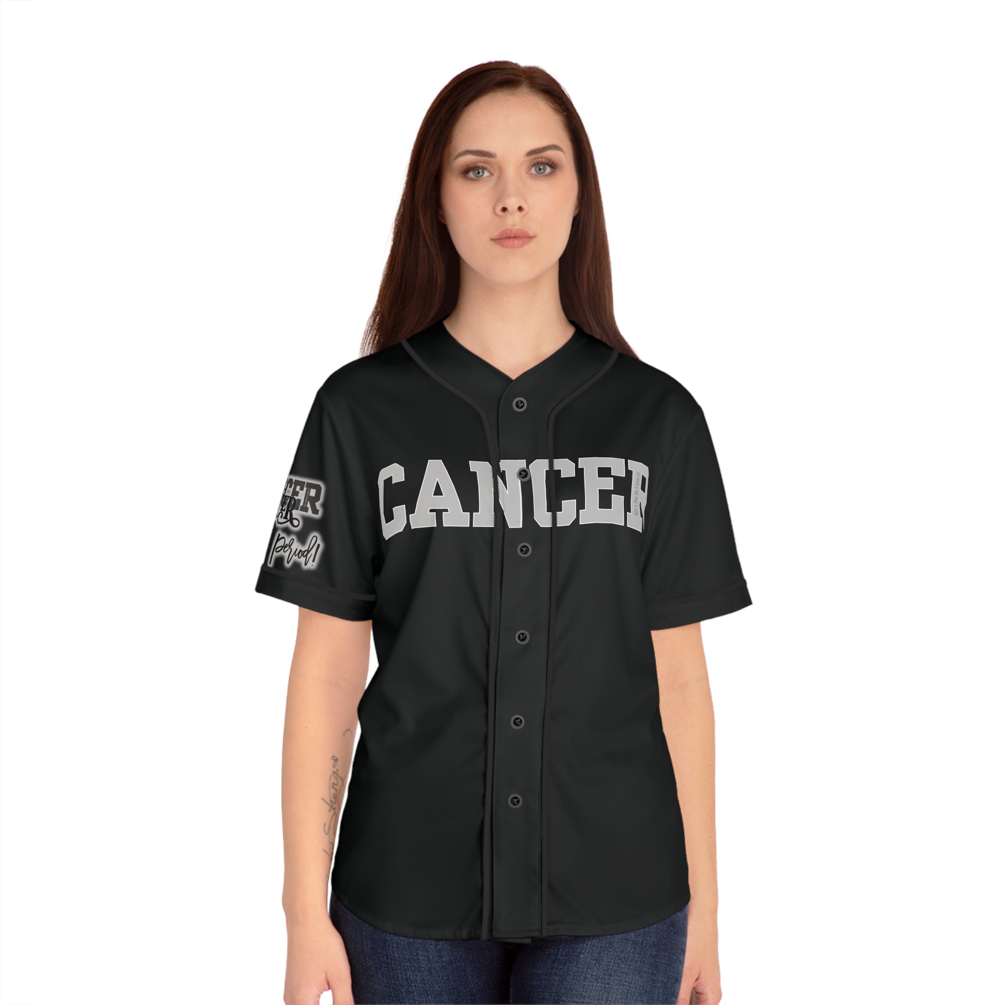 Cancer Zodiac Women's Baseball Jersey, Personalized Jersey, Gift for Her birthday, Sportswear, Fundraising Event Attire