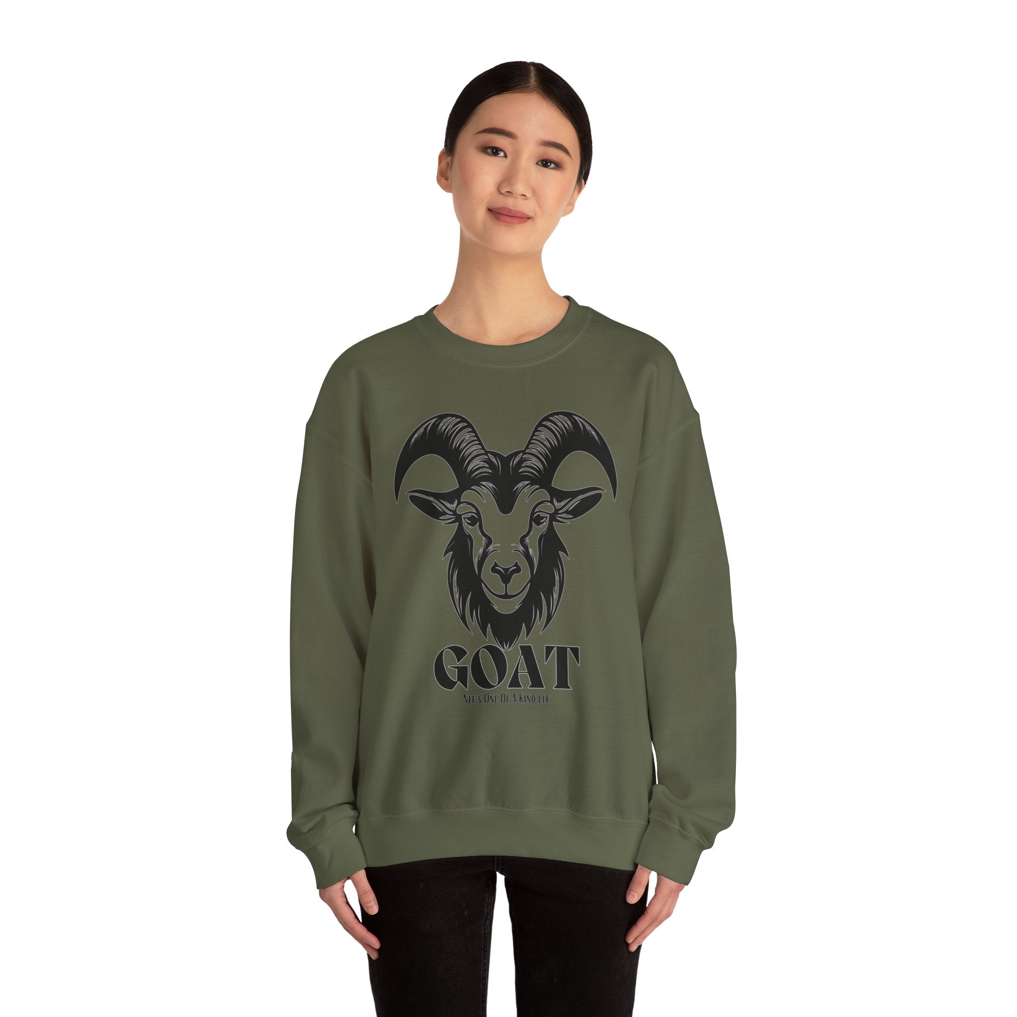 Goat Unisex Casual Crewneck Sweatshirt