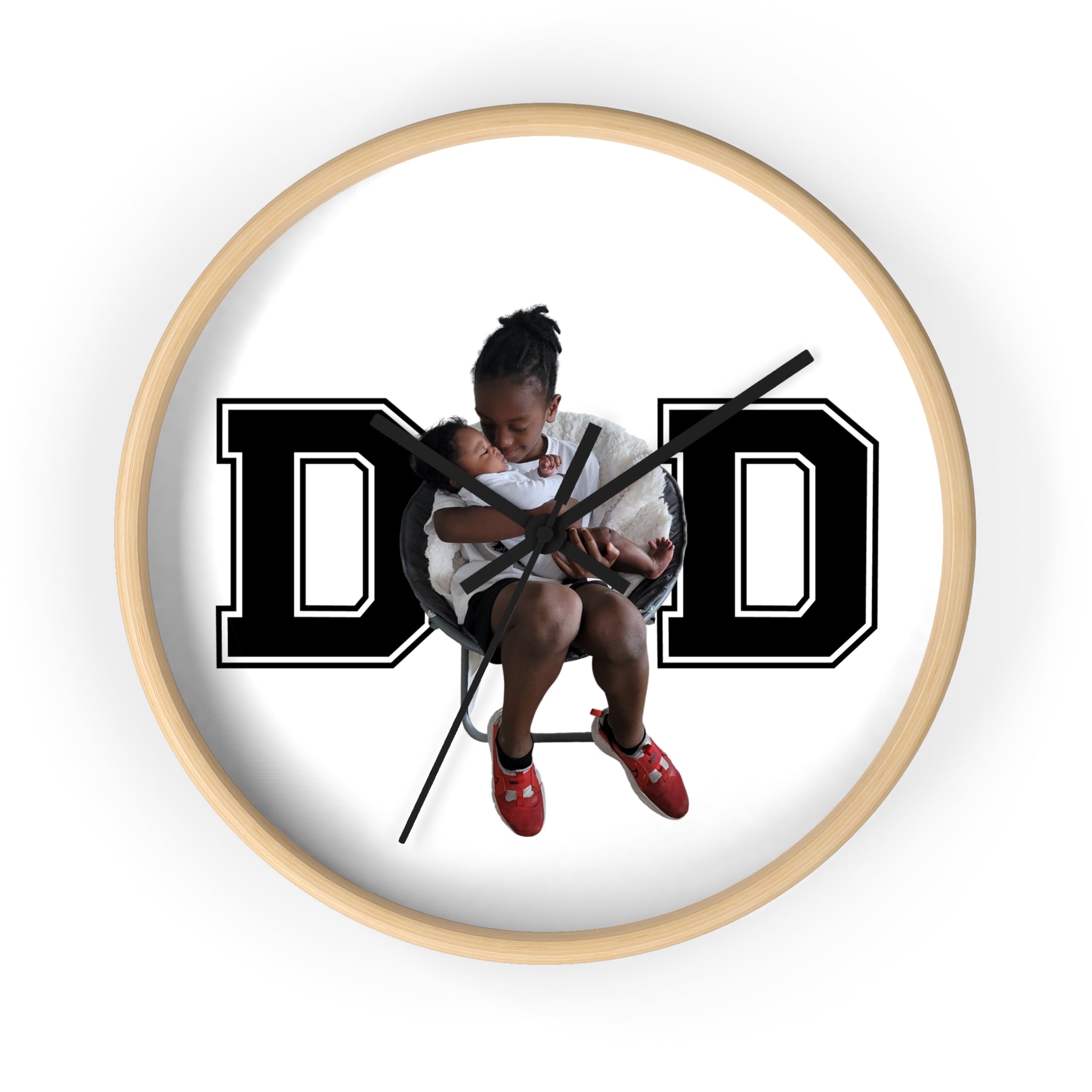 Dad Add Image - Wall Clock