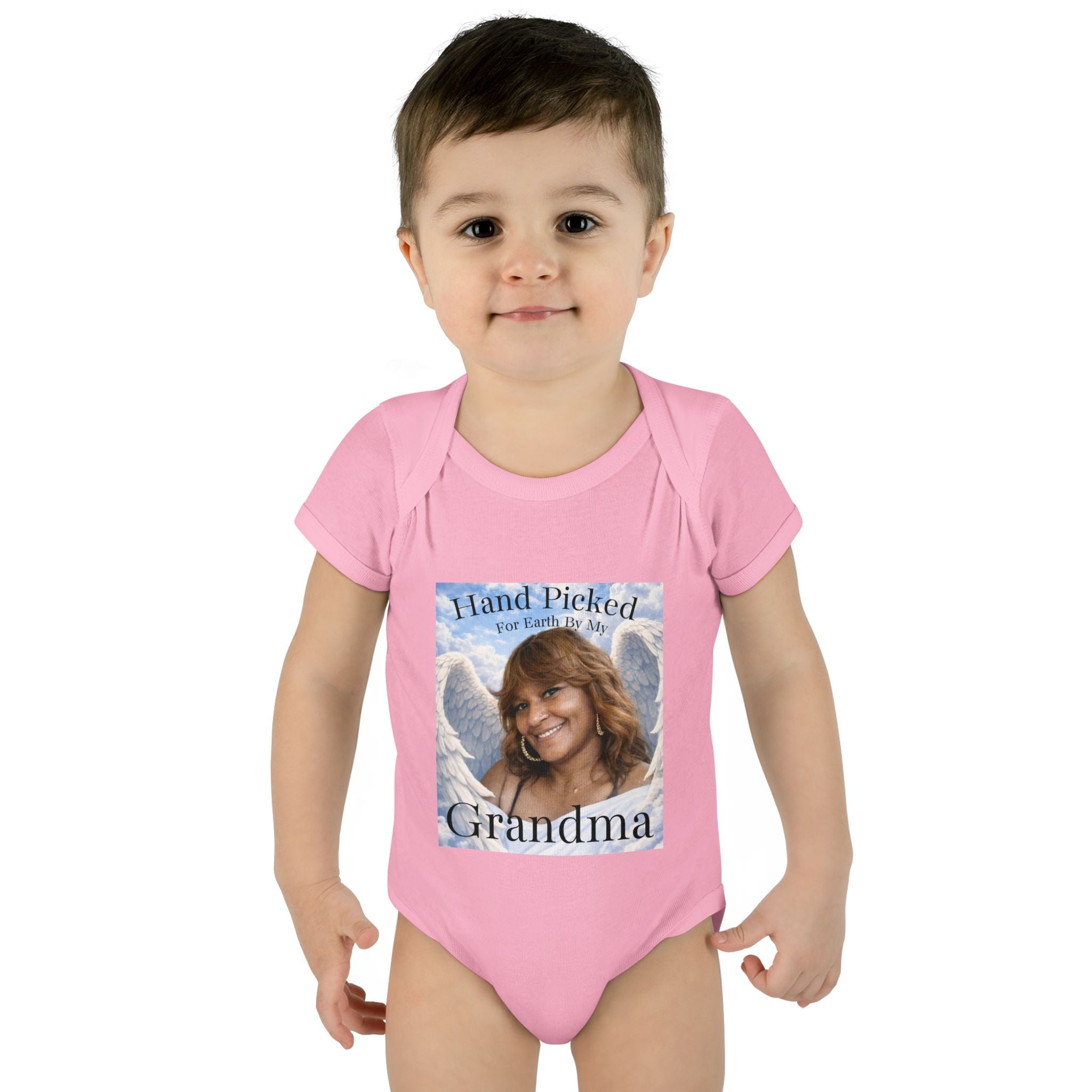 Body da neonato "Scelto per la Terra dalla mia nonna in Cielo" – Tutina commemorativa per neonato