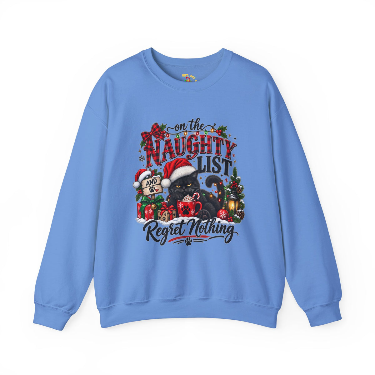 On the Naughty List Christmas Crewneck Sweatshirt