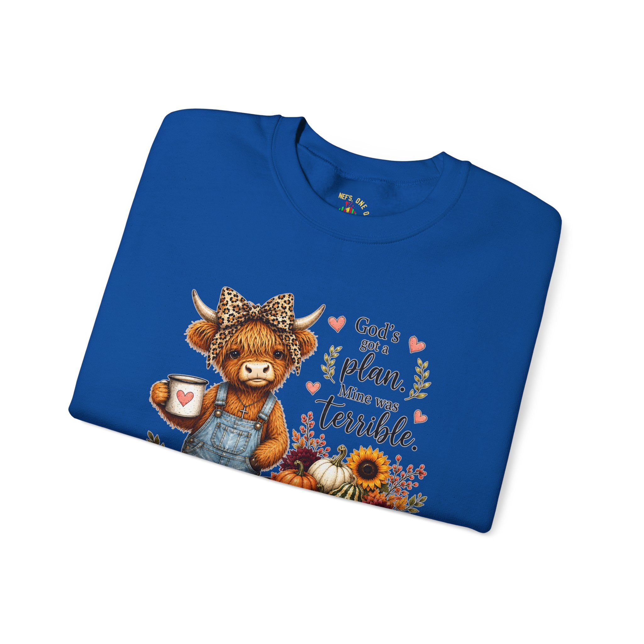 God’s Plan, Mine Was Terrible Bear Fall Crewneck Sweatshirt