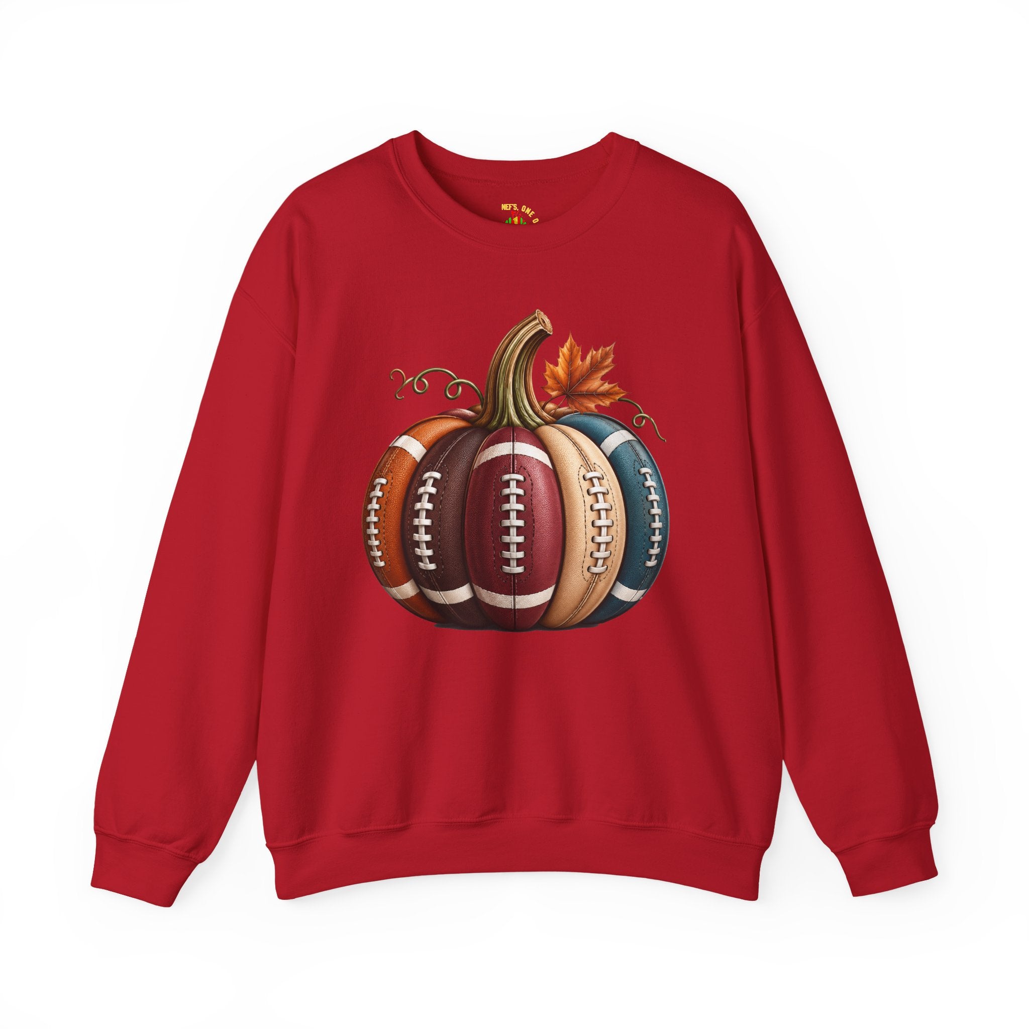 Fall Football Pumpkin Crewneck Sweatshirt