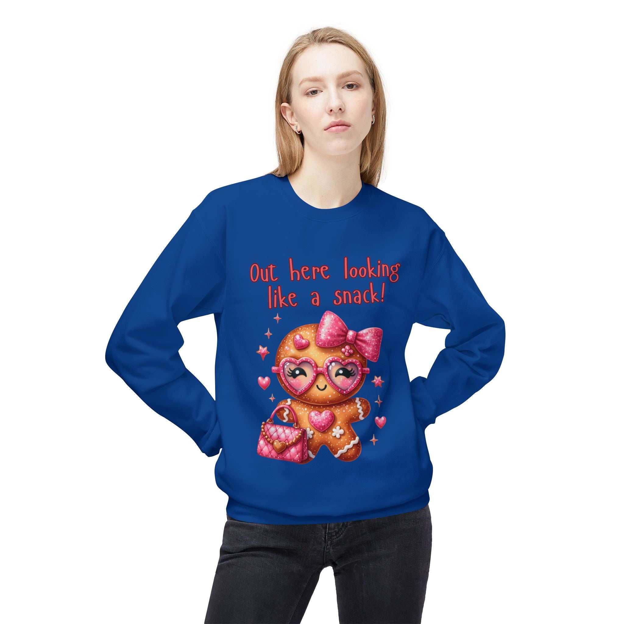 Gingerbread 'Out Here Looking Like a Snack' SweatshirtSweatshirtGingerbread sweatshirt