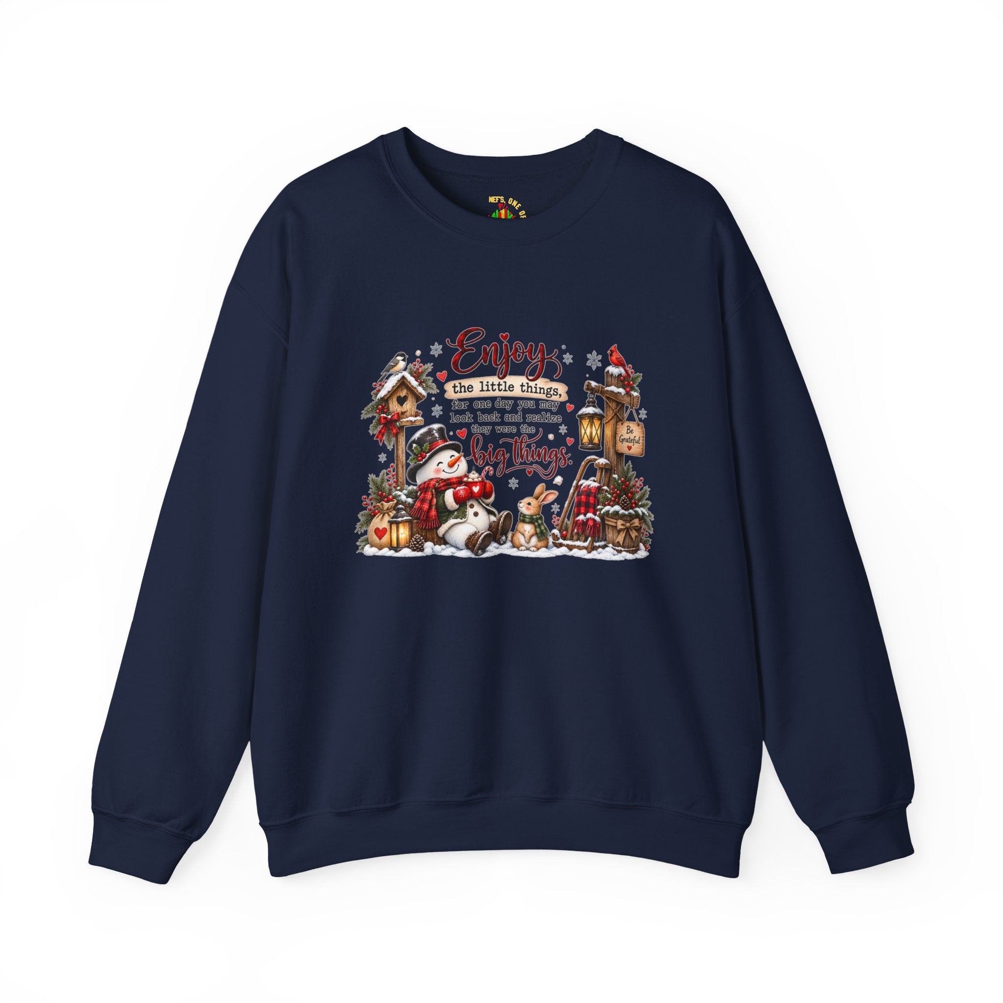 Enjoy the Little Things Christmas Crewneck Sweatshirt
