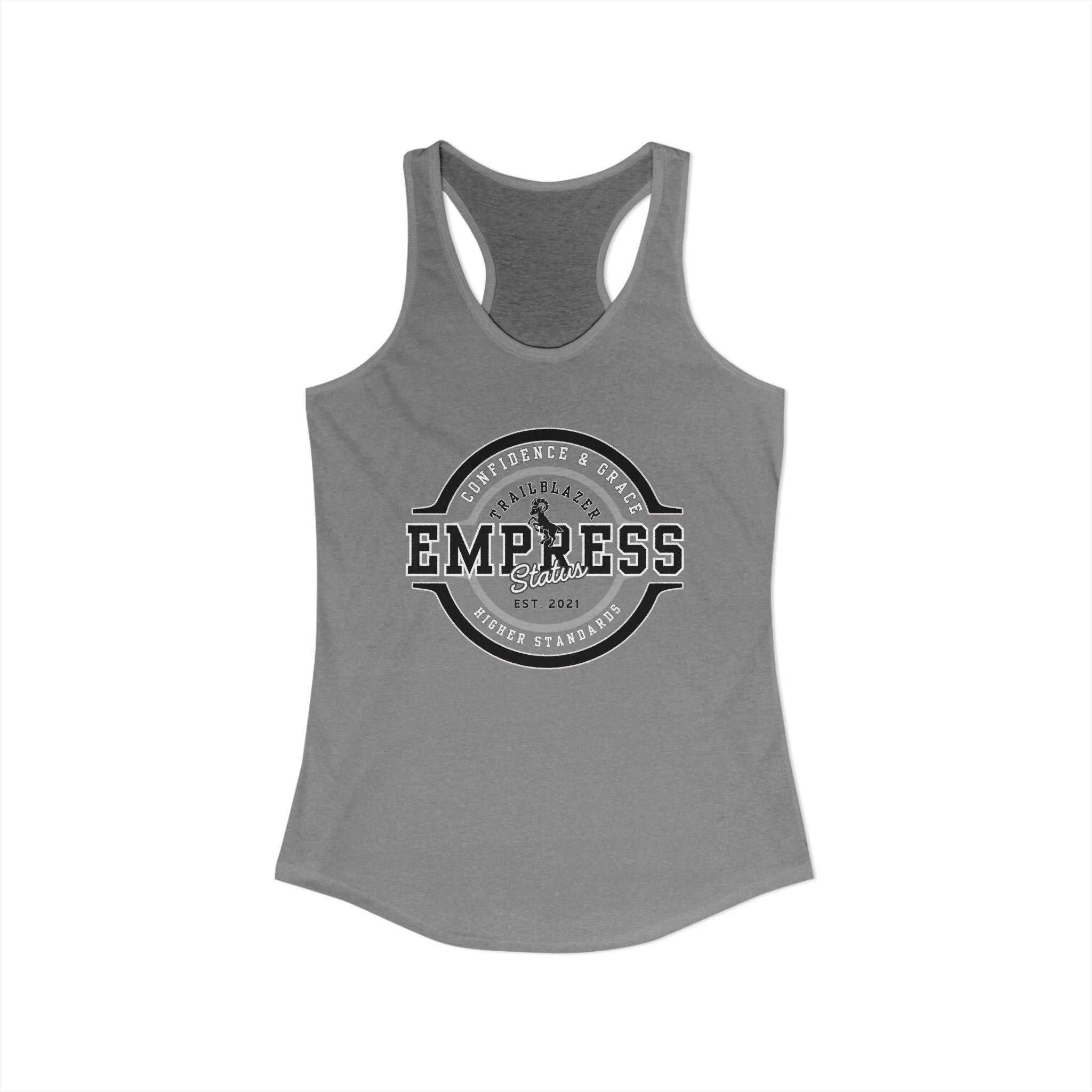 Empress Status Racerback Tank, Women's Fitness Shirt, Gift for Her, CaTank TopEmpress Status Racerback Tank