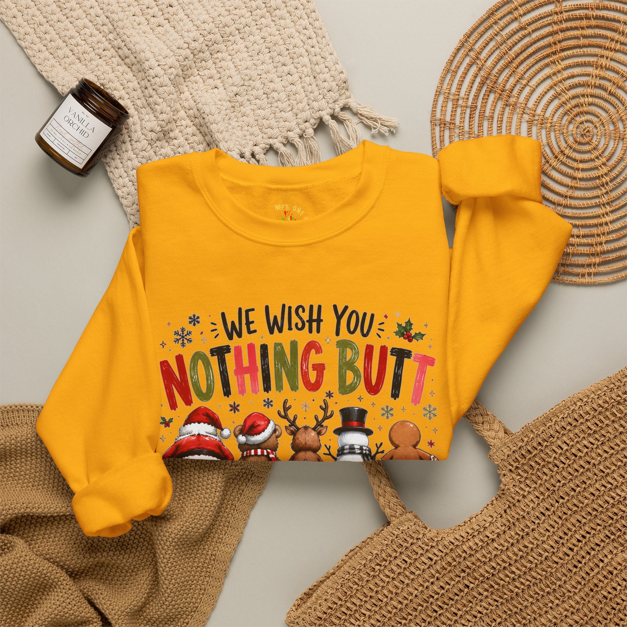 We Wish You Nothing But a Merry Christmas Crewneck Sweatshirt