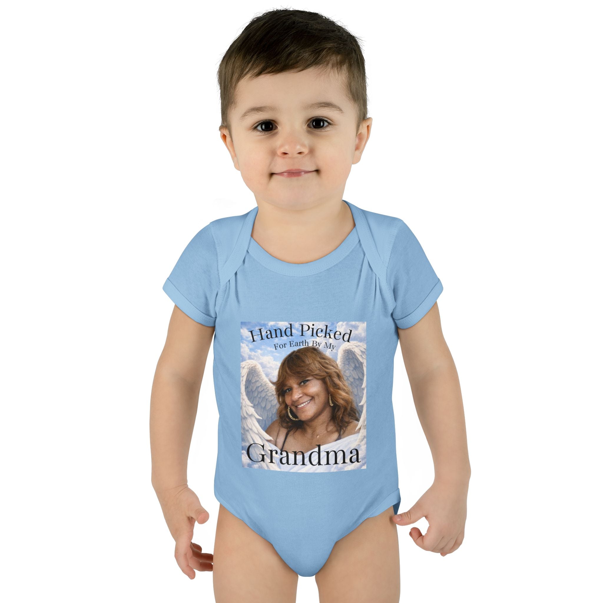 Body da neonato "Scelto per la Terra dalla mia nonna in Cielo" – Tutina commemorativa per neonato
