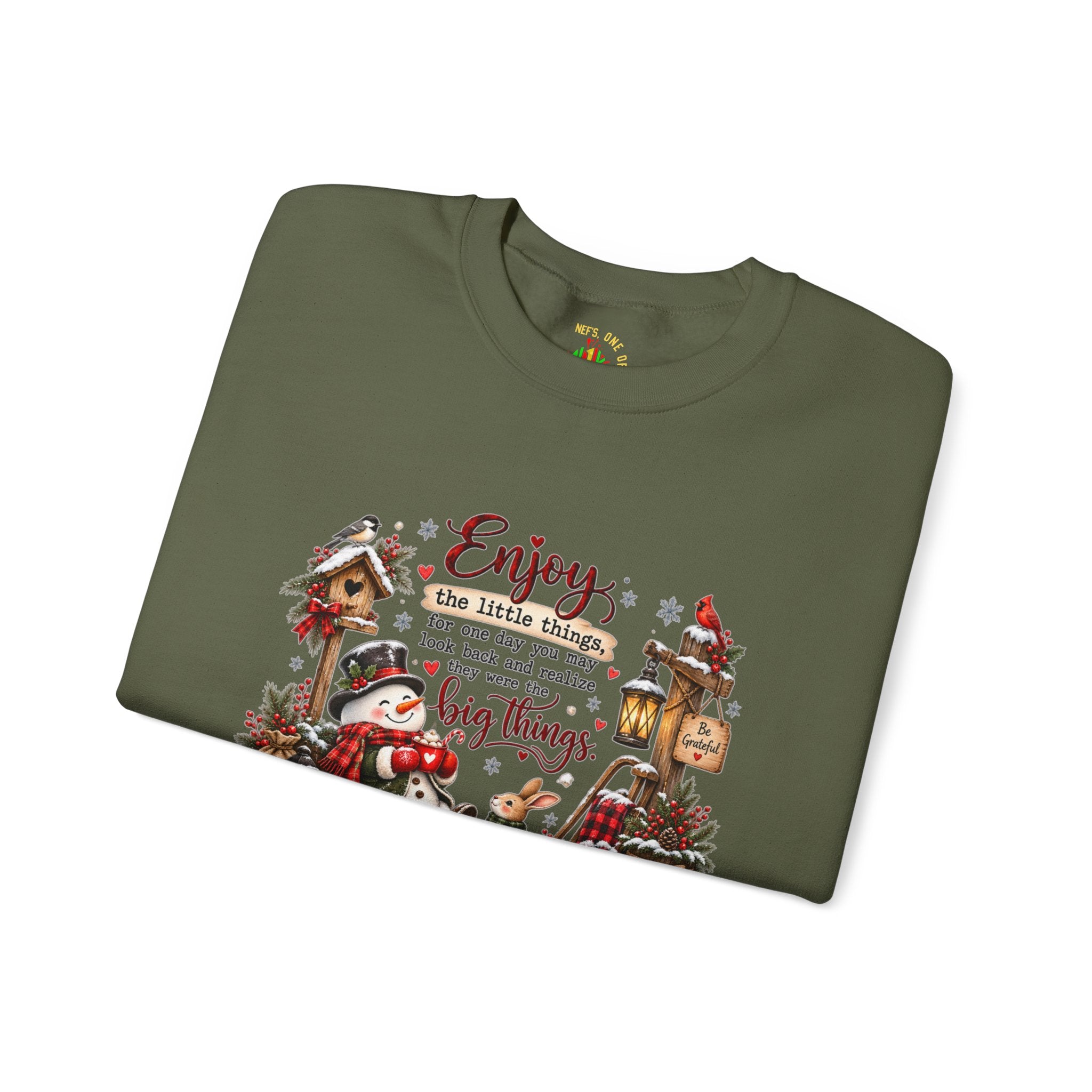 Enjoy the Little Things Christmas Crewneck Sweatshirt