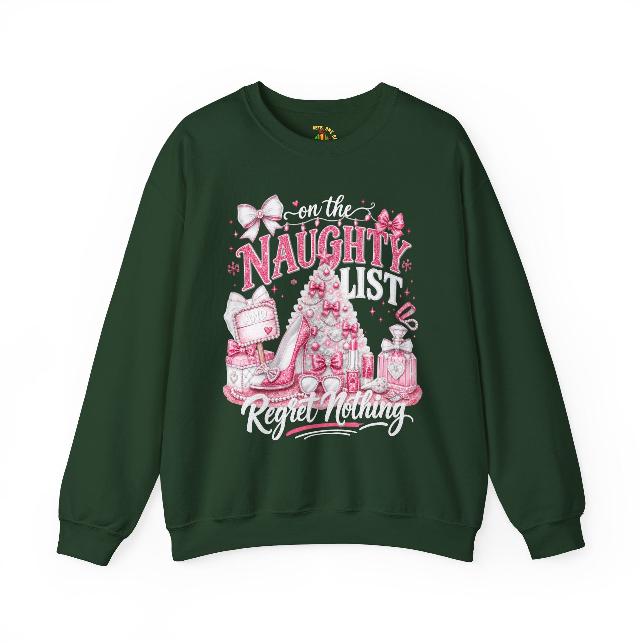 On the Naughty List Christmas Crewneck Sweatshirt