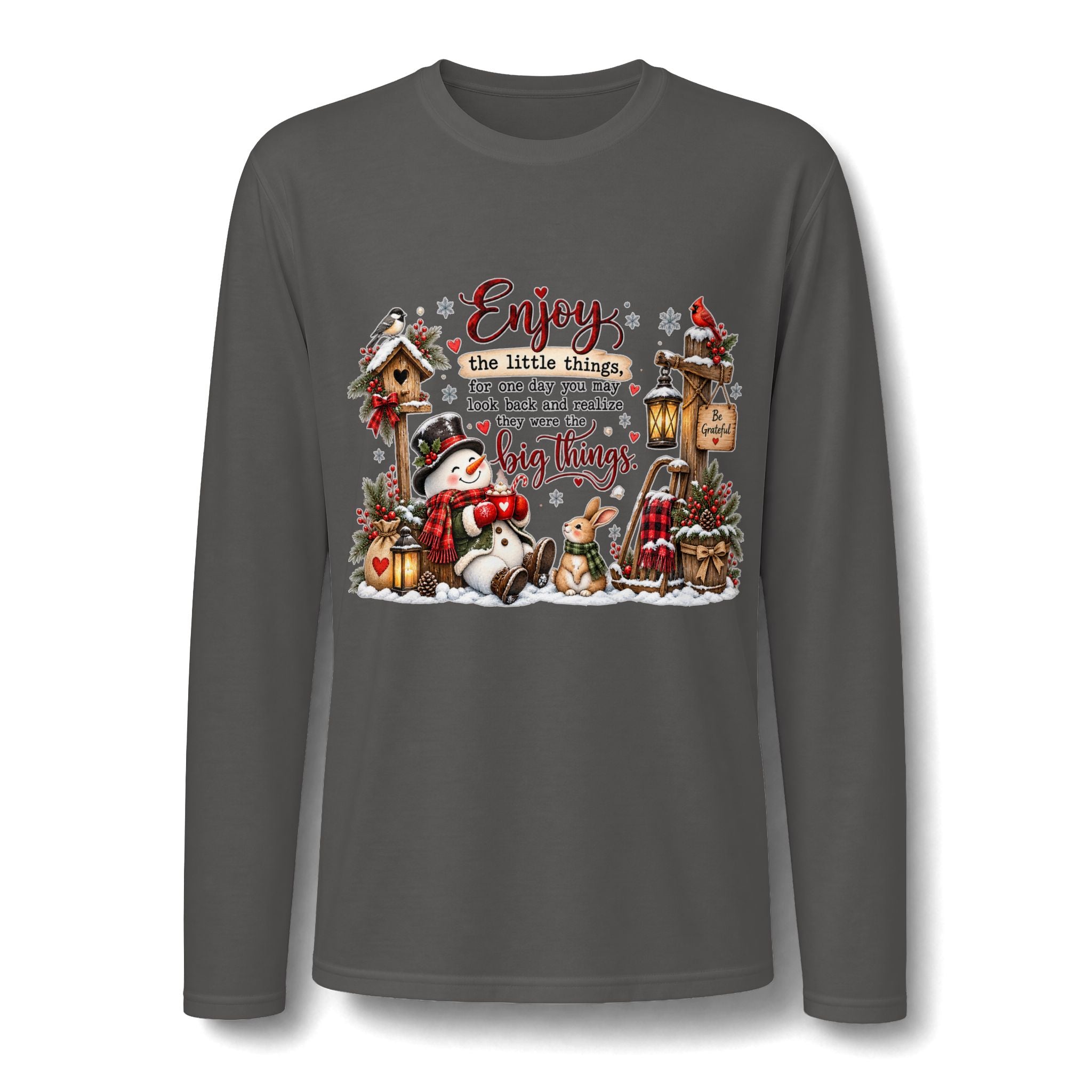 Enjoy the Little Things Christmas Long Sleeve T-Shirt