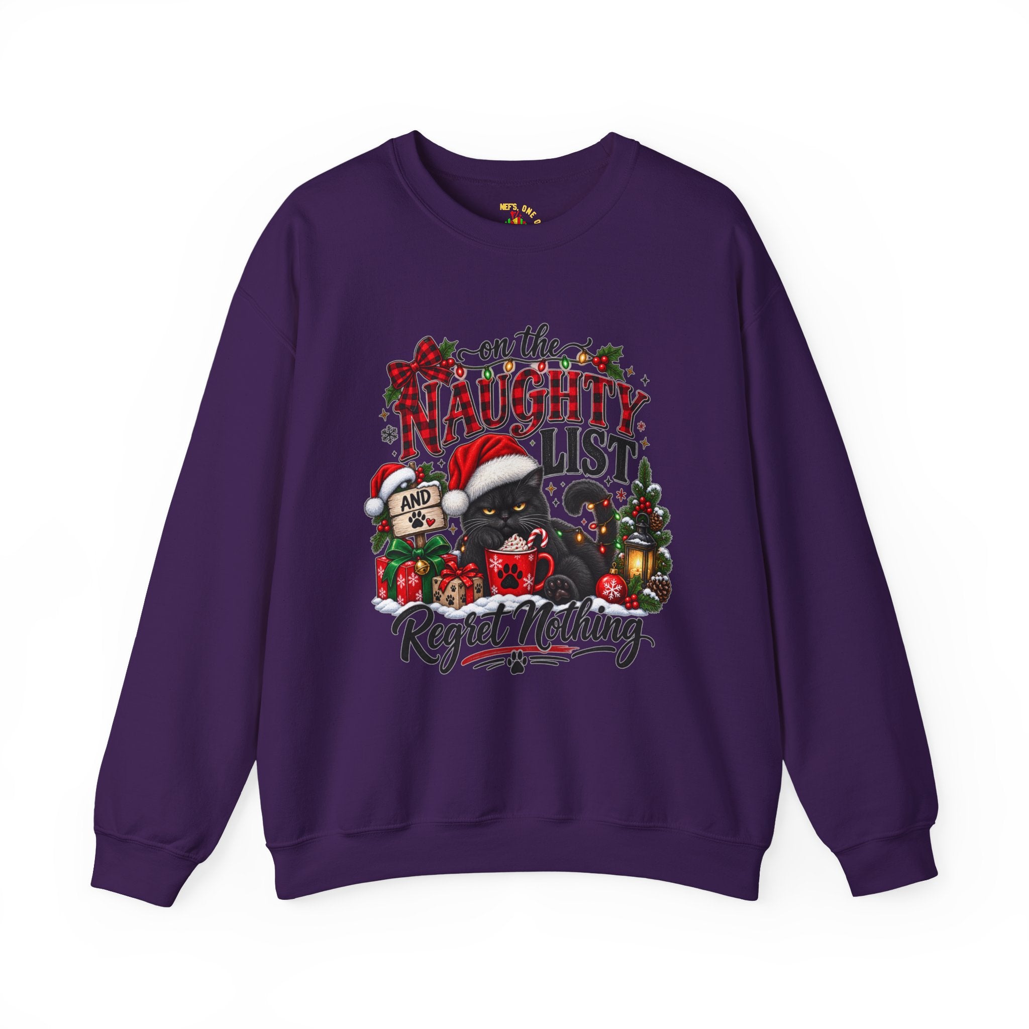 On the Naughty List Christmas Crewneck Sweatshirt